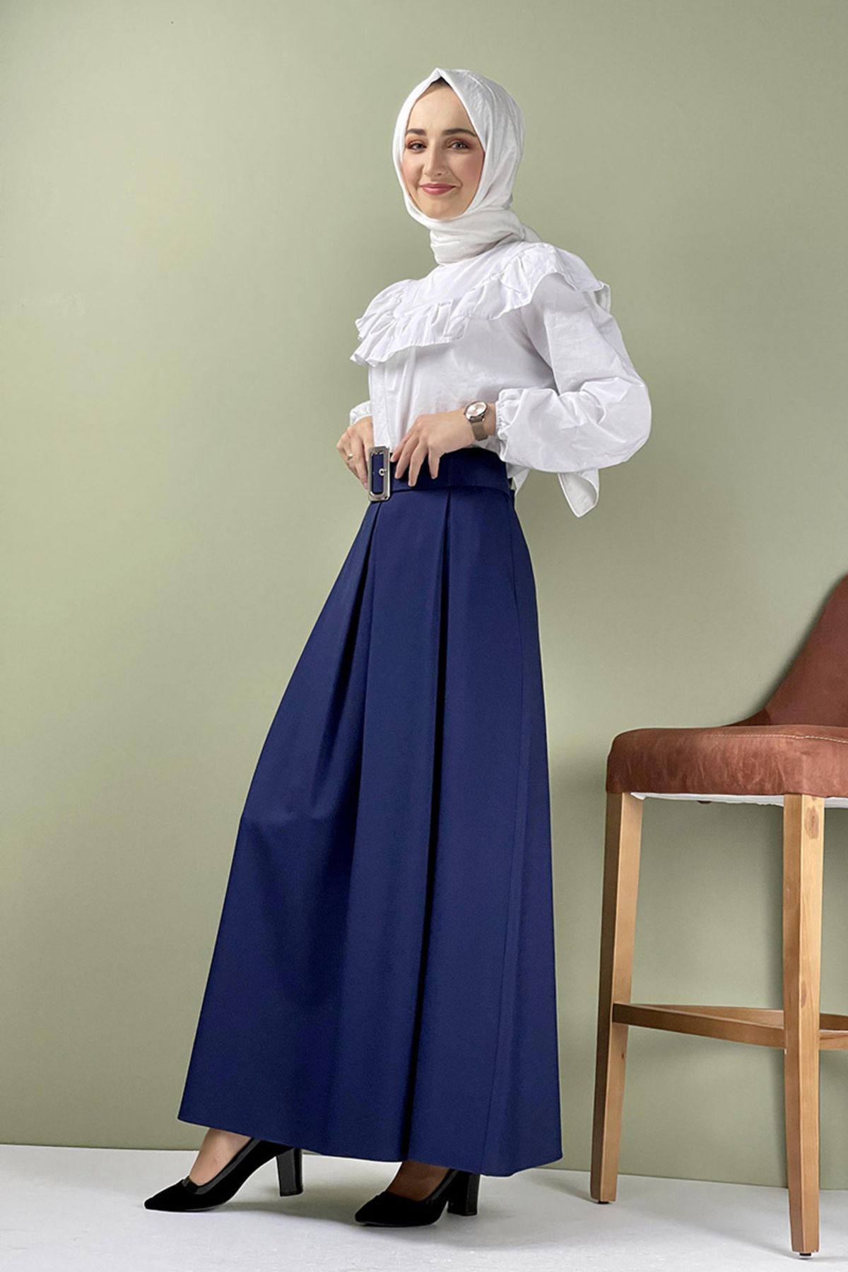EPSWorld Moda Çizgi Etek