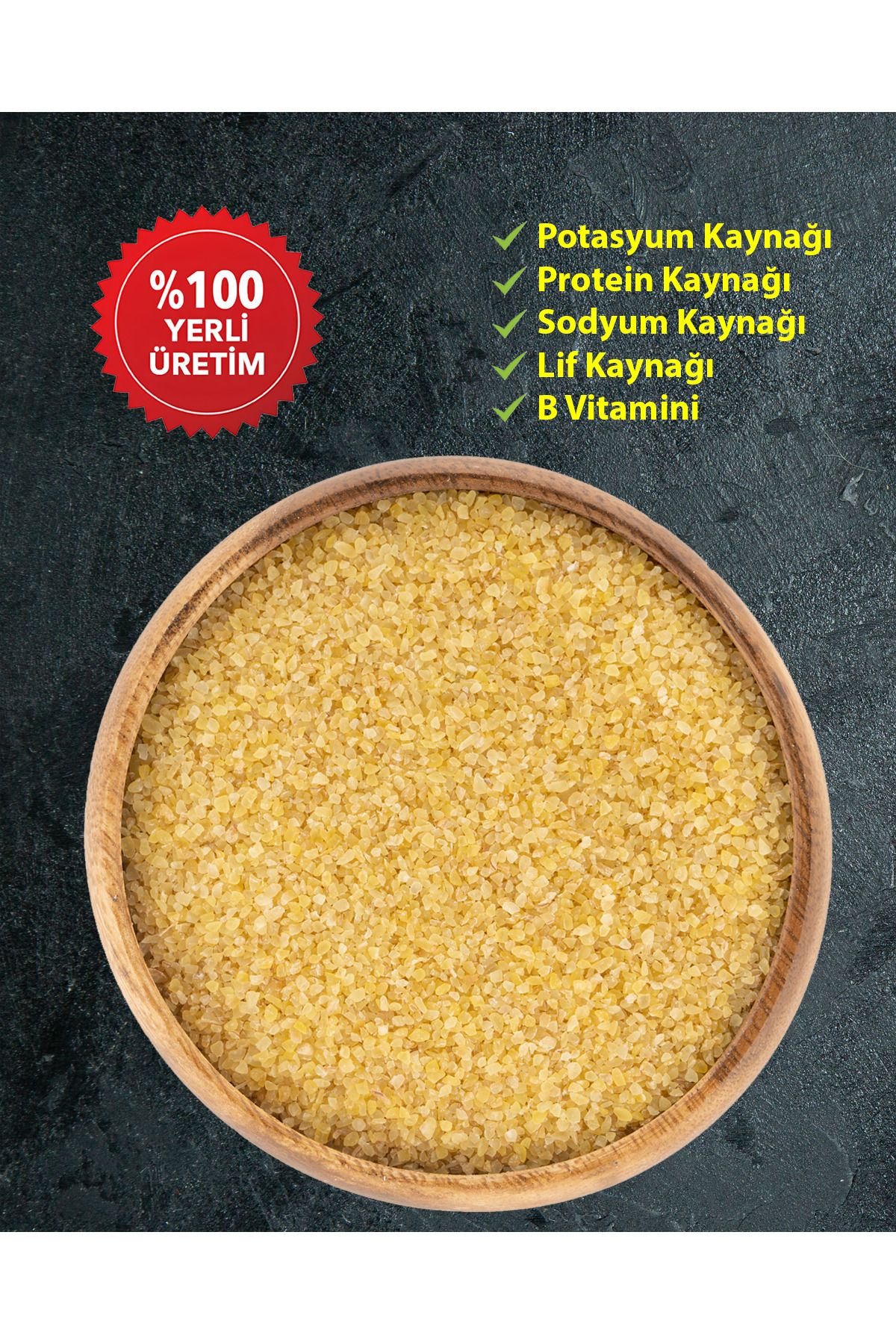 Galip Bakliyat Mardin Yeni Mahsul Orta Bulgur 1000 Gr