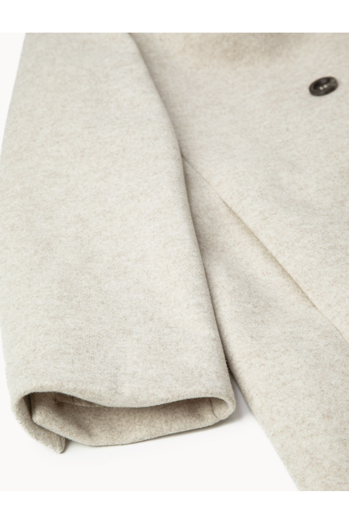 Koton-Stitched Coat Double Breasted Closure Buttoned with Pockets 7
