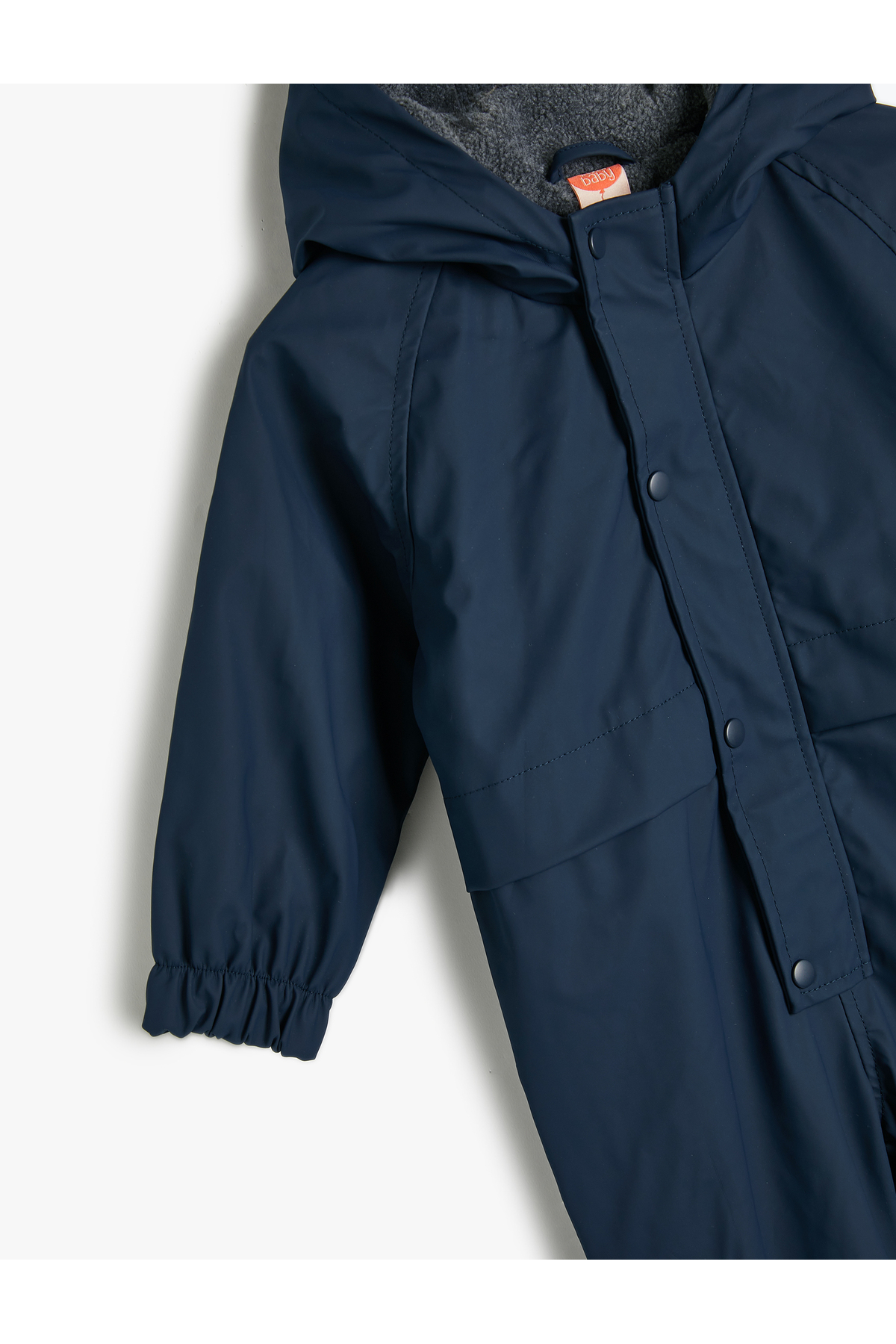 Koton Kapşonlu Paraşüt Tulum Manşetleri Lasitkli Pamuk Astarlı fotoğrafı 5 (önizleme)