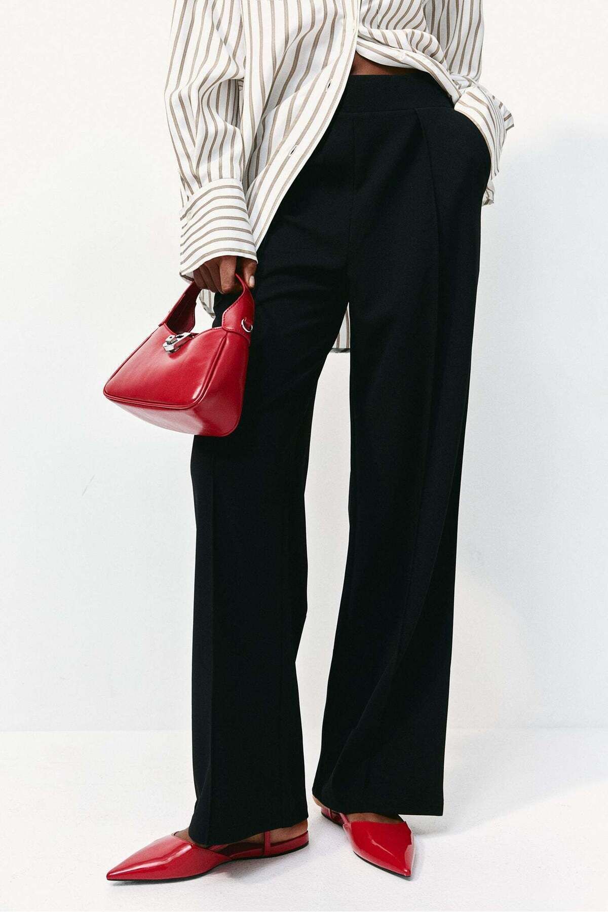 H&M-High-waisted tailored trousers 4