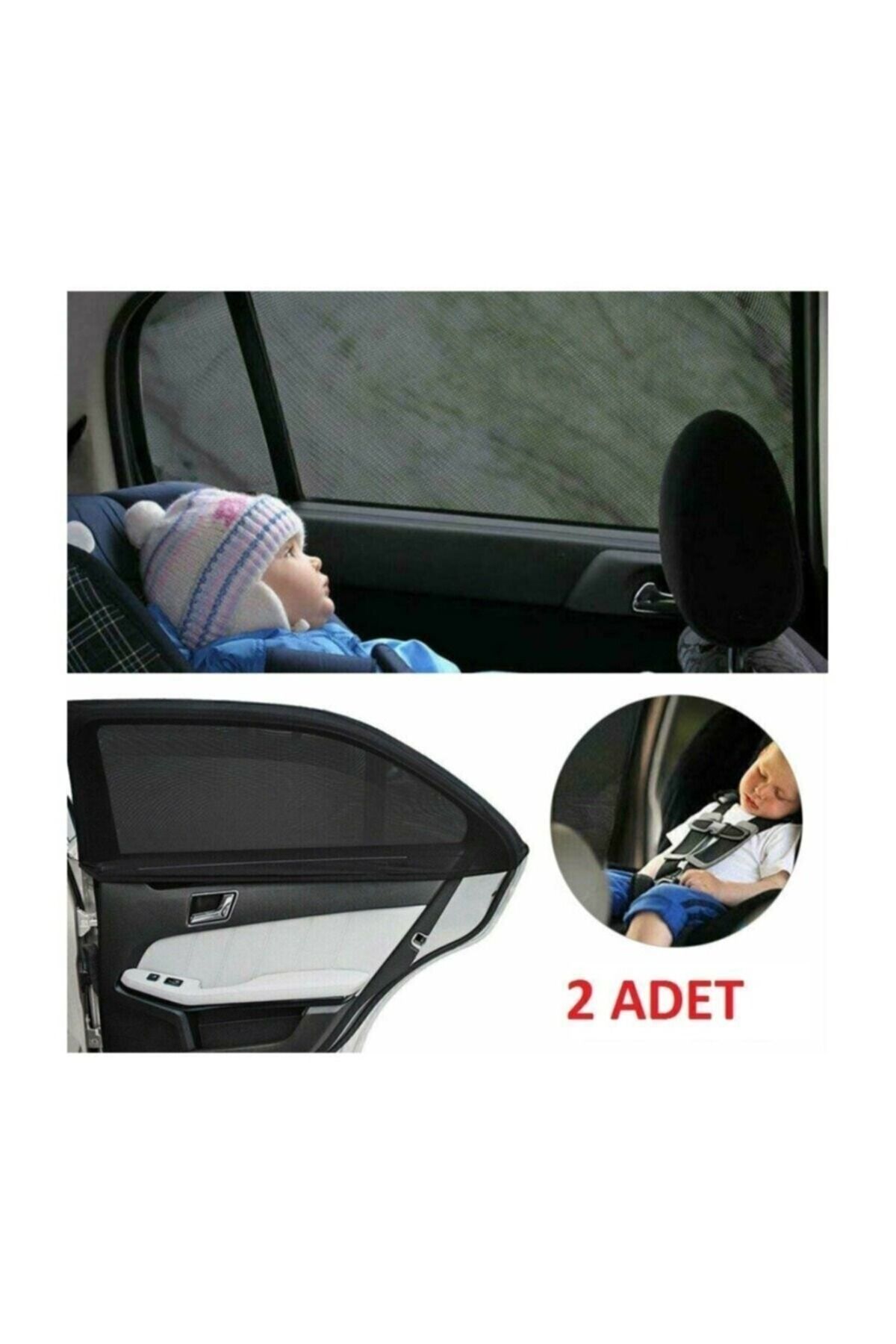 needesen VOLKSWAGEN GOLF 7  Uyumlu ÖZEL 2'Lİ Oto Yan Cam Güneşliği, Arka Cam Güneşliği/Perde