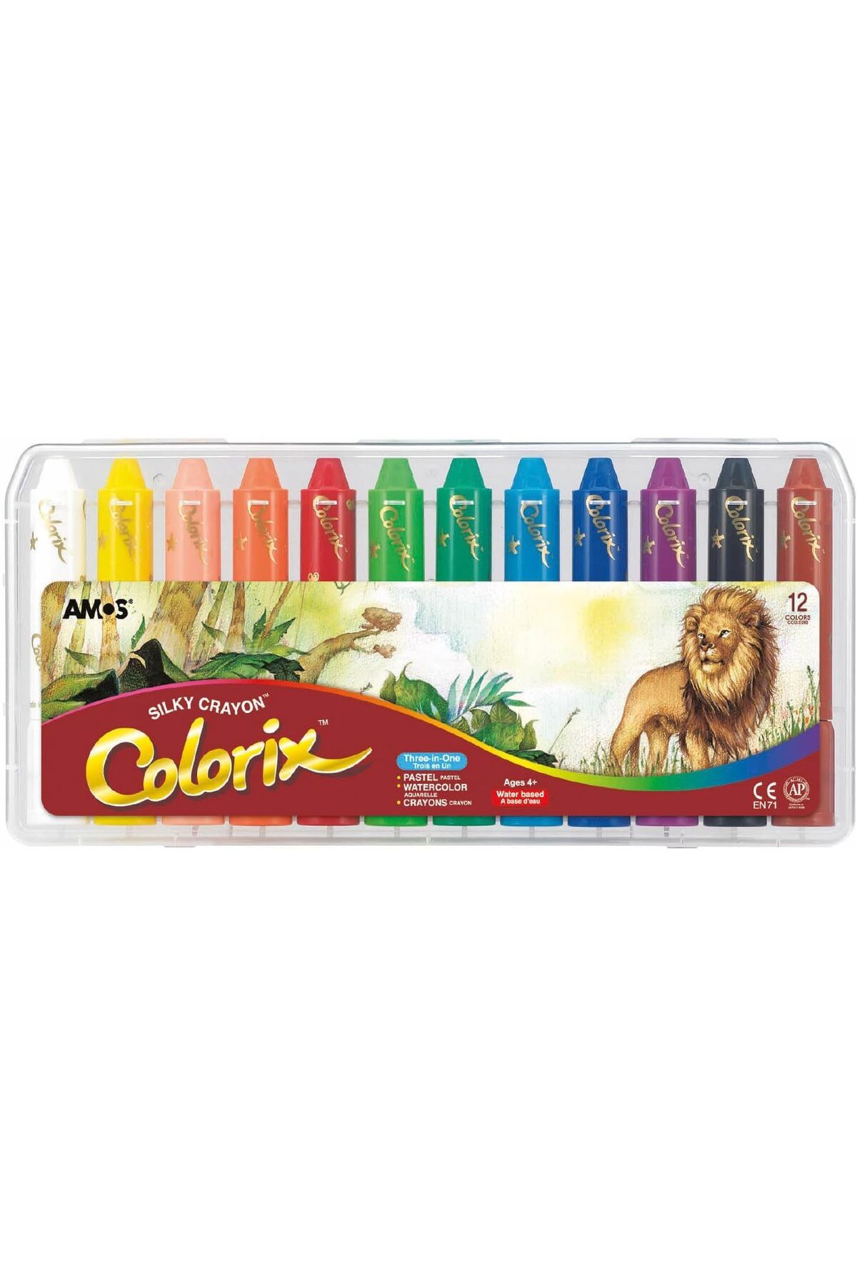 STOREMAX bystoreby Amos Crx5Pc12 Colorix Üçü Bir Arada 12'li Pp Kutu, Çok Renkli NewDesing 646268