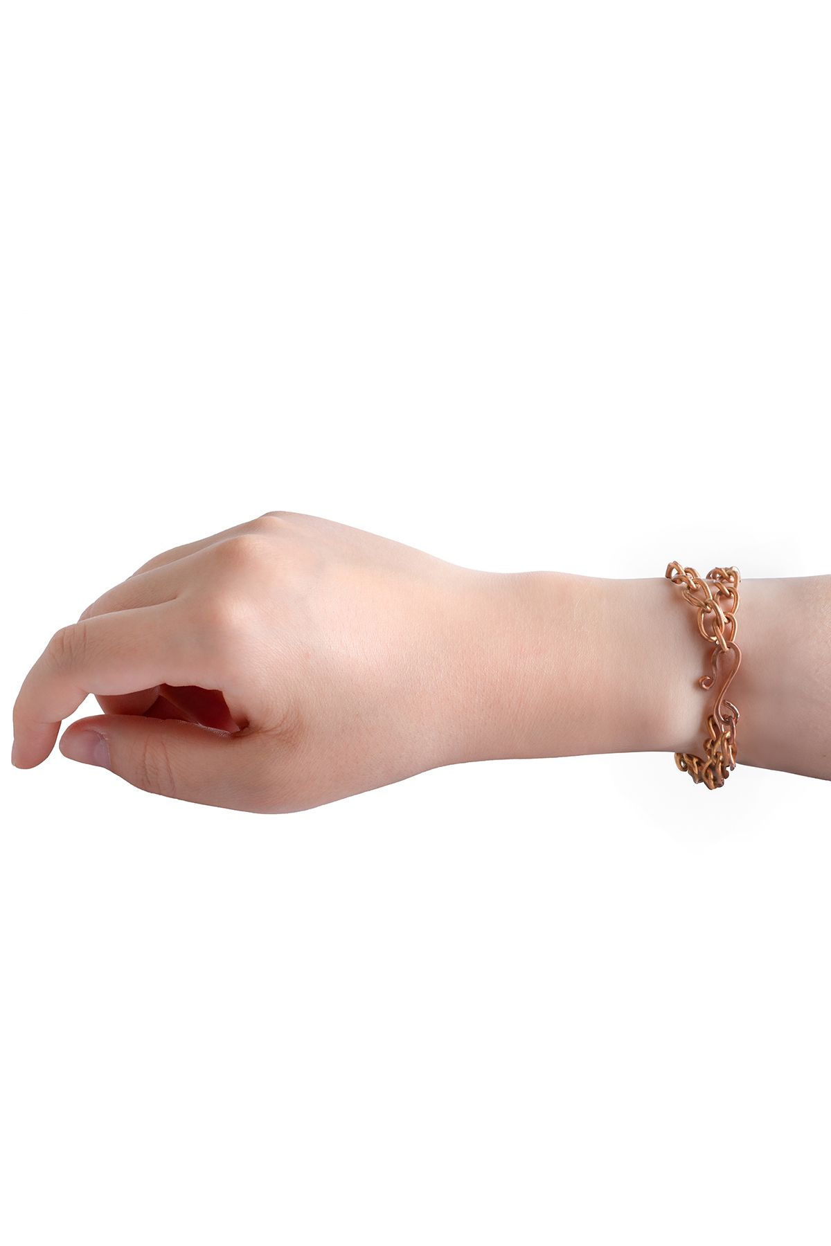 Zeynep Büyükbay-Copper Imprint Blue Bracelet 2