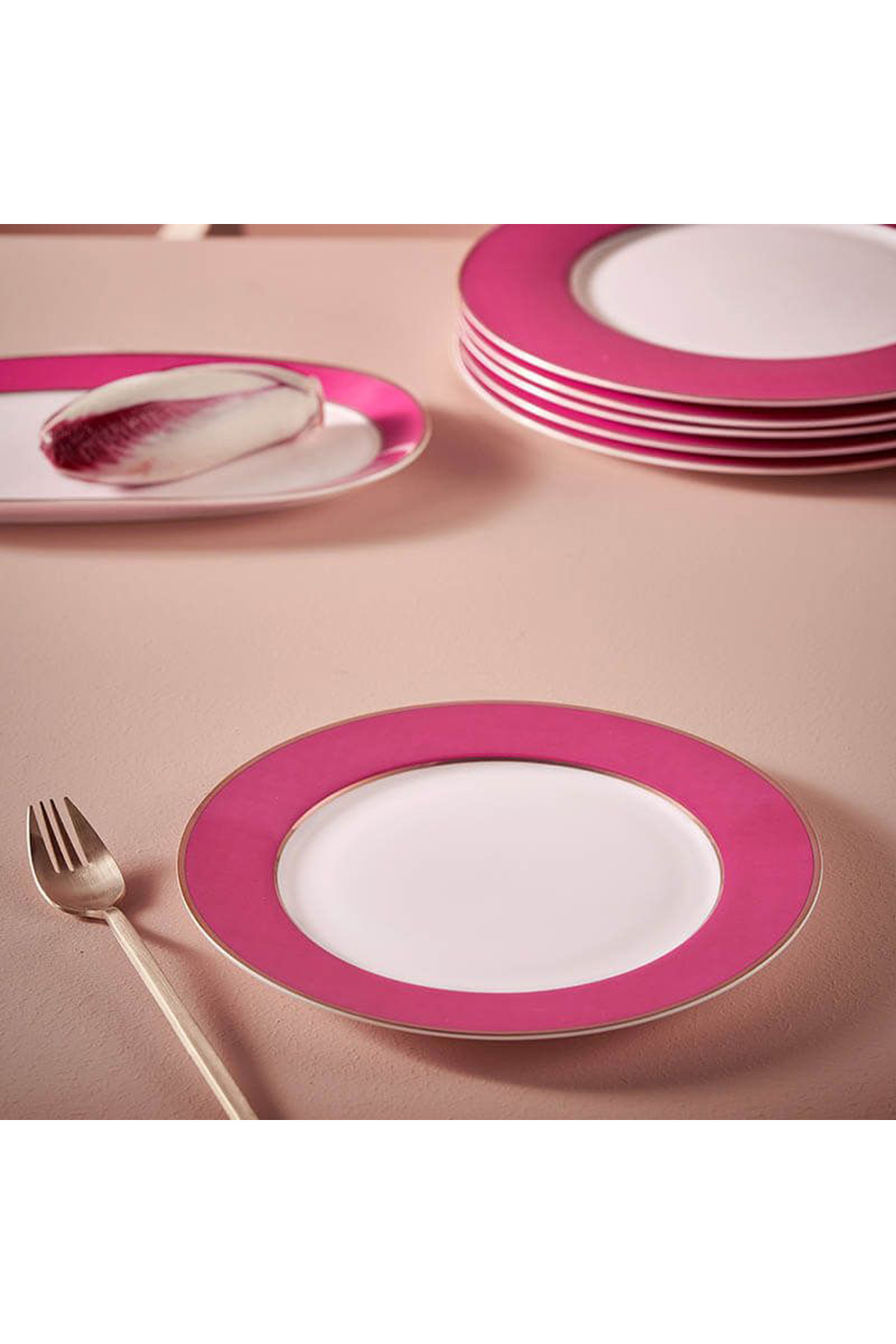 Pip Studio-Chique Pink Porcelain Dinner Plate 28 Cm 3