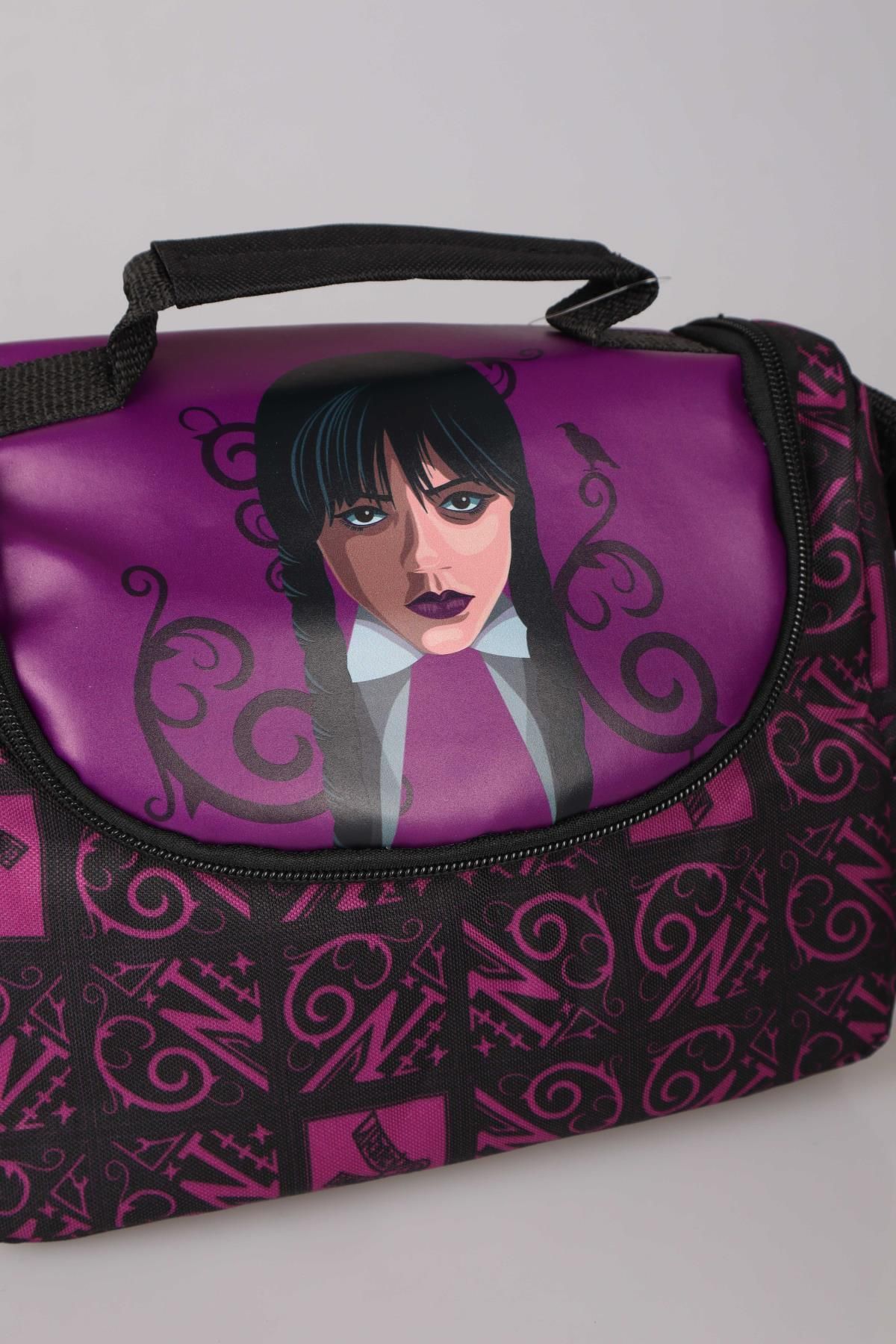 WEDNESDAY-New Season Licensed Wednesday Lunch Box - 700ml Tritan Flask and 2 Layer Lunch Box Food S 6