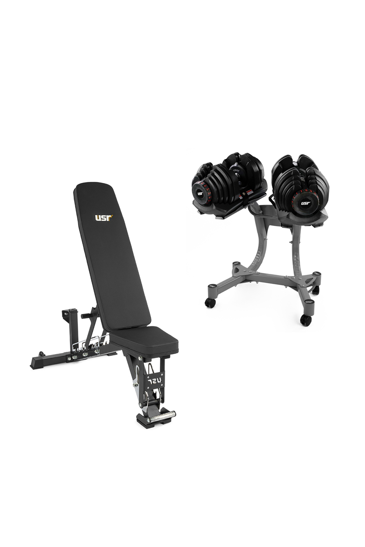 USR Myra-80 Ayarlı Bench-2x40 Kg Dambıl Seti