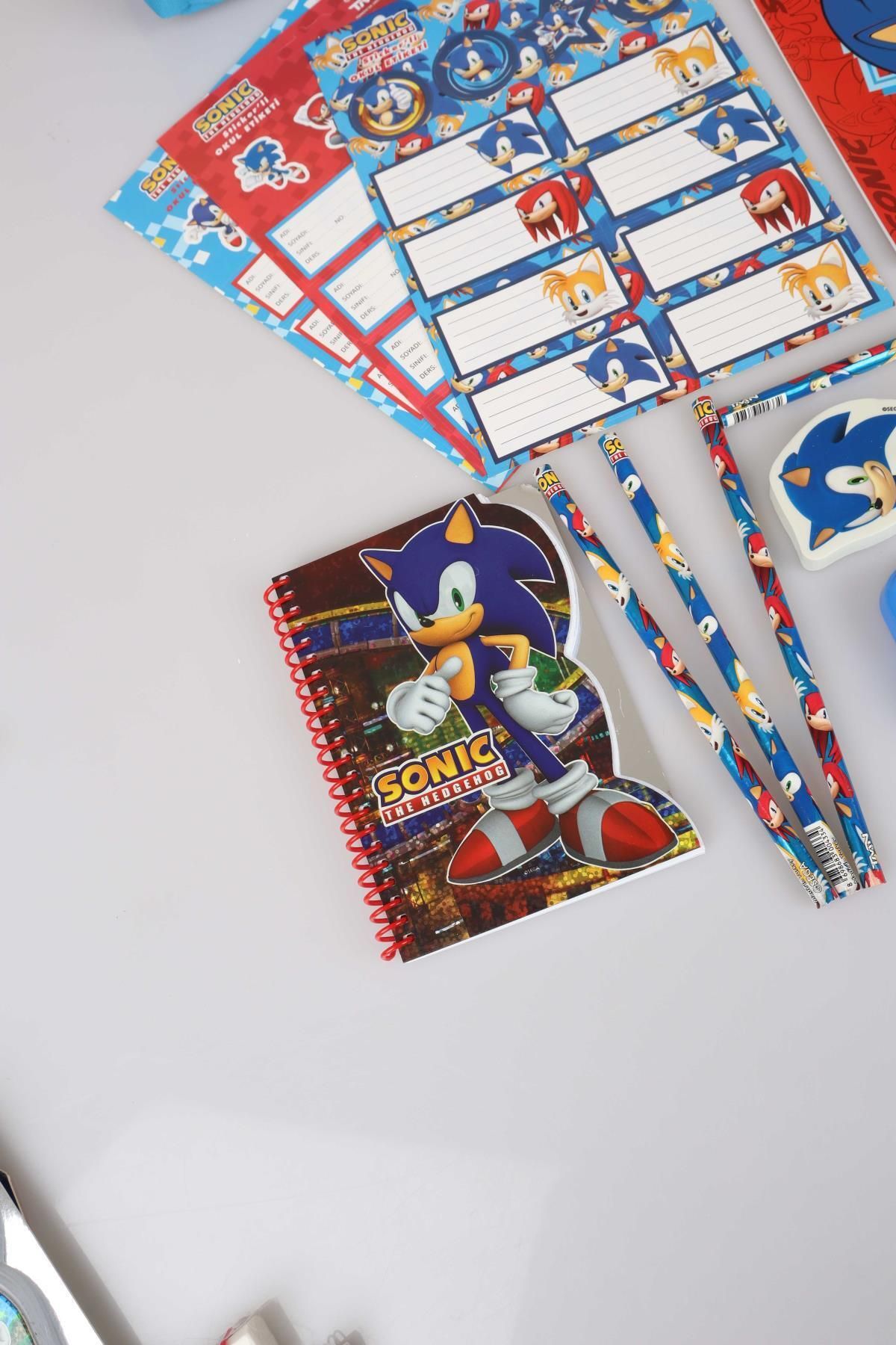 Sonic-19 Piece Licensed Stationery Set - Pen Bag Included 4