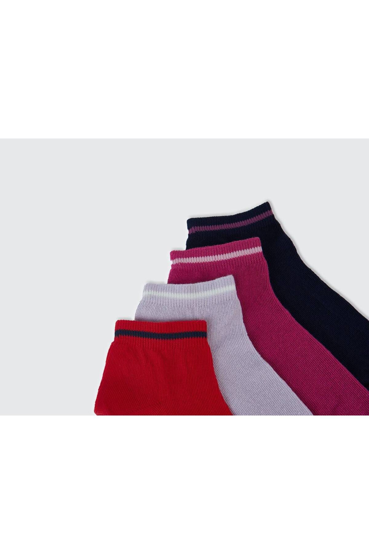 United Colors of Benetton-طقم جوارب للأولاد مطبوع عليه شعار Red Mix مكون من 4 قطع 2