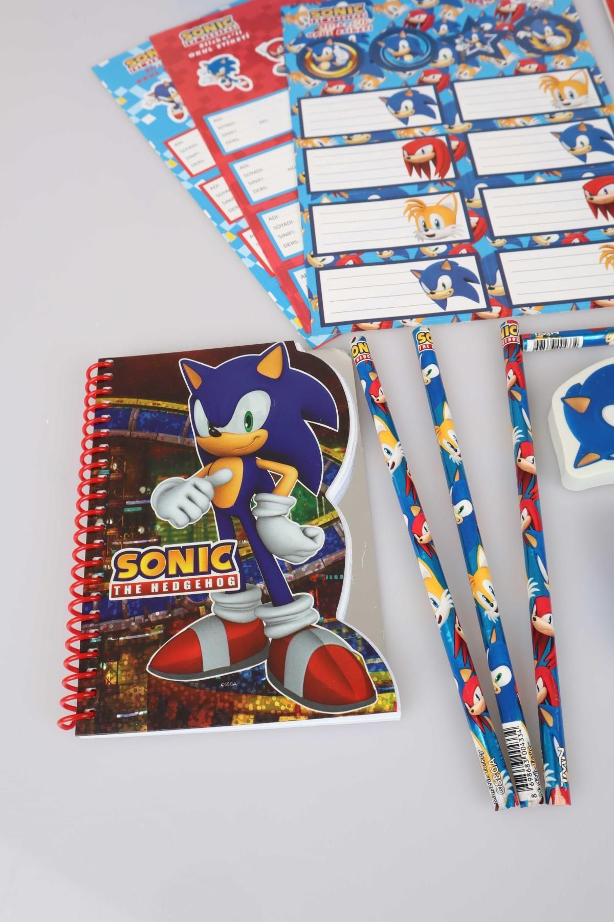 Sonic-19 Piece Licensed Stationery Set - Pen Bag Included 5