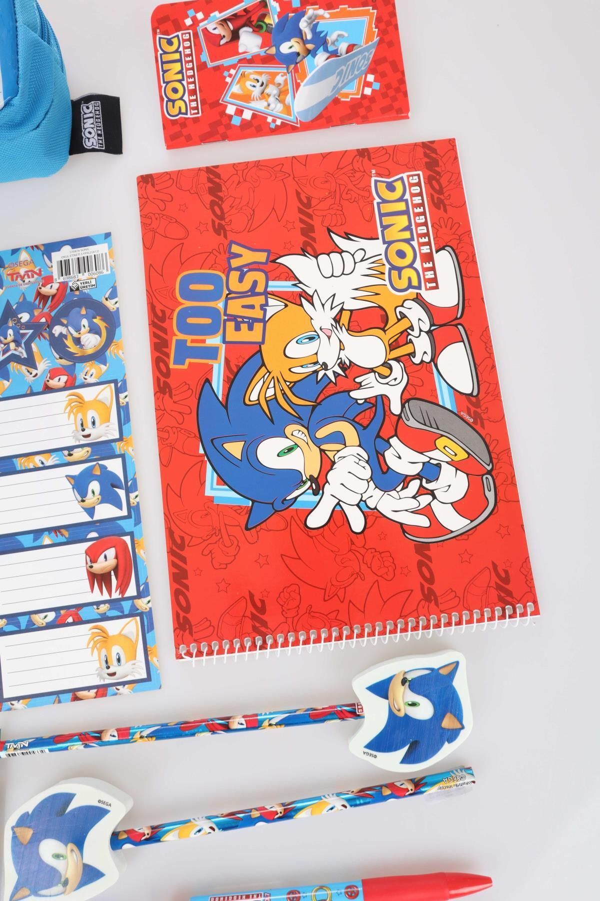 Sonic-19 Piece Licensed Stationery Set - Pen Bag Included 7