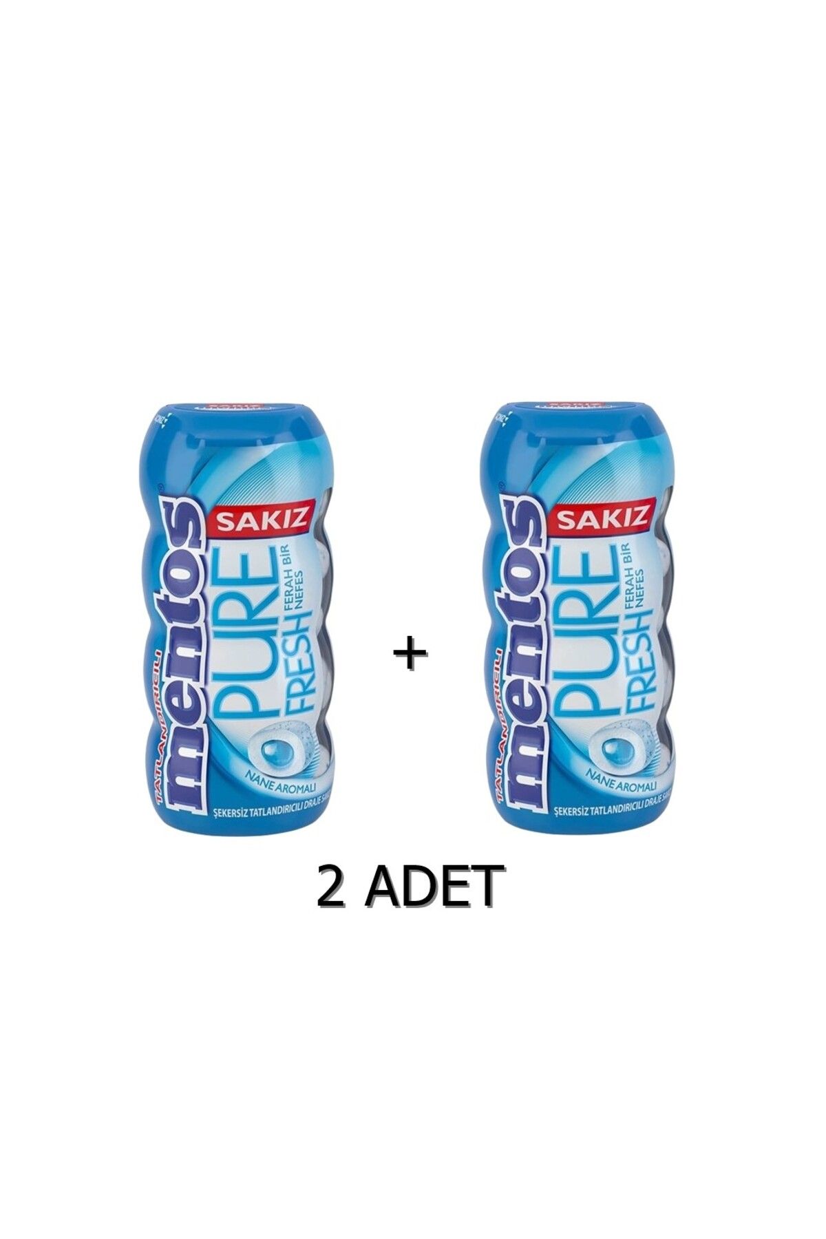 Mentos Pure Fresh Nane Aromalı Sakız - Şekersiz(Tatlandırıcılı) 30g (2 ADET)