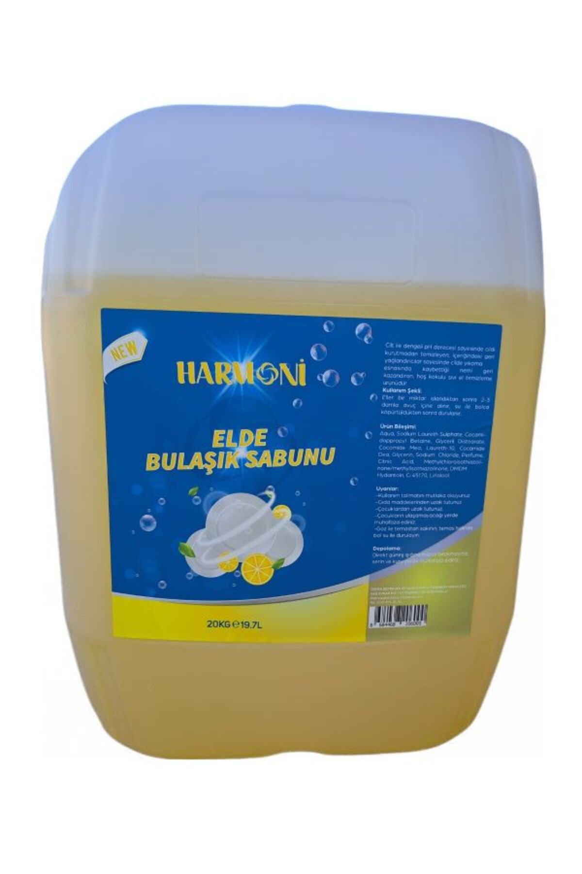 HARMONİ Bulasik Deterjanı 20lt Limon Esans 20lt