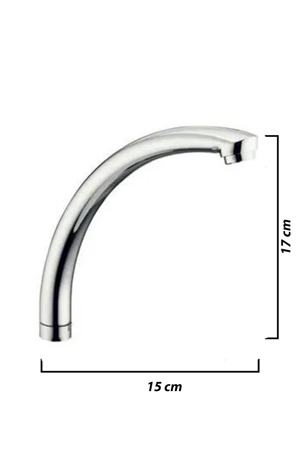 GONDEX Mix Kuğu Lavabo Musluğu Batarya Borusu Kısa Boru 17cm