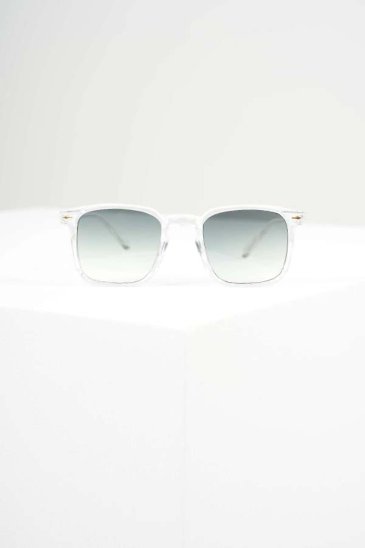 WATCHOFROYAL  Güneş Gözlüğü Kadın & Erkek UV400 Cam Orjinal CE Belgeli TRANSPARAN YEŞİL LORRAINEW - Görsel 6