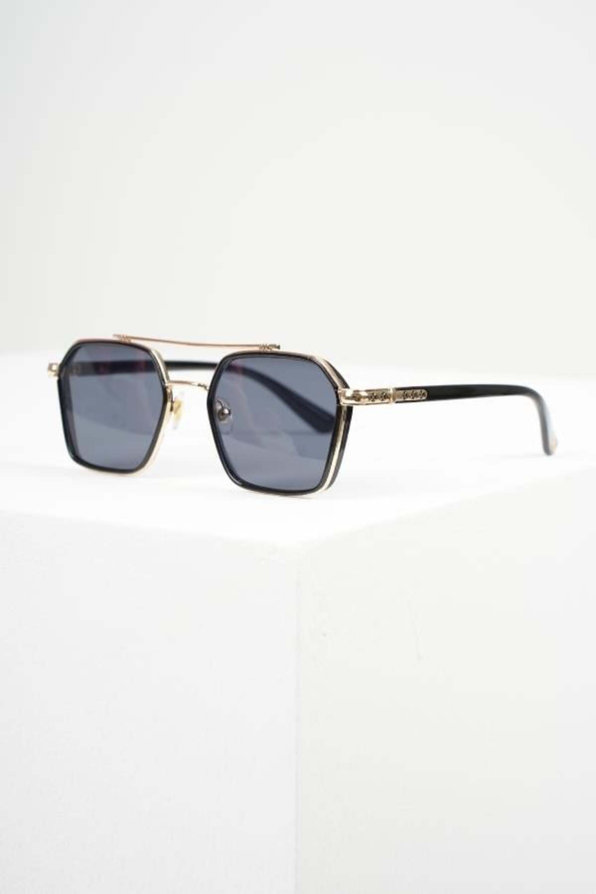 WATCHOFROYAL  Royal Eyewear Re0039 Gold- Siyah Güneş Gözlüğü - Görsel 6