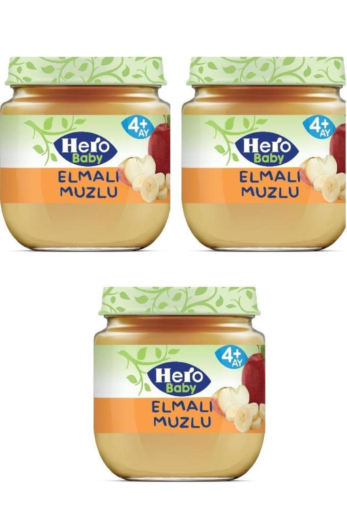 Hero Baby Elmalı Muzlu Kavanoz Mama 125 G X 3 Adet