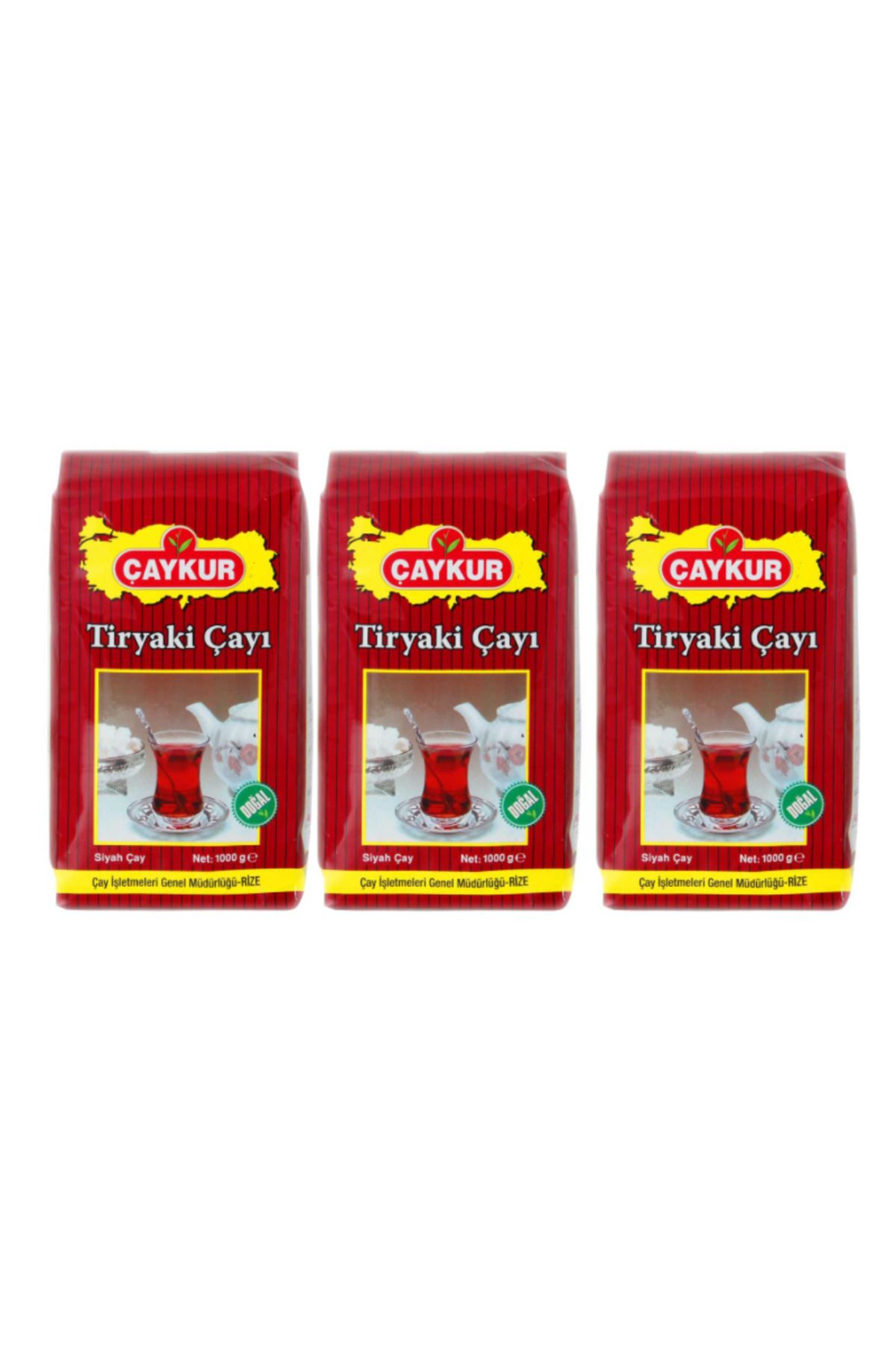 Çaykur Tiryaki 1000 gr Çay 3 Adet