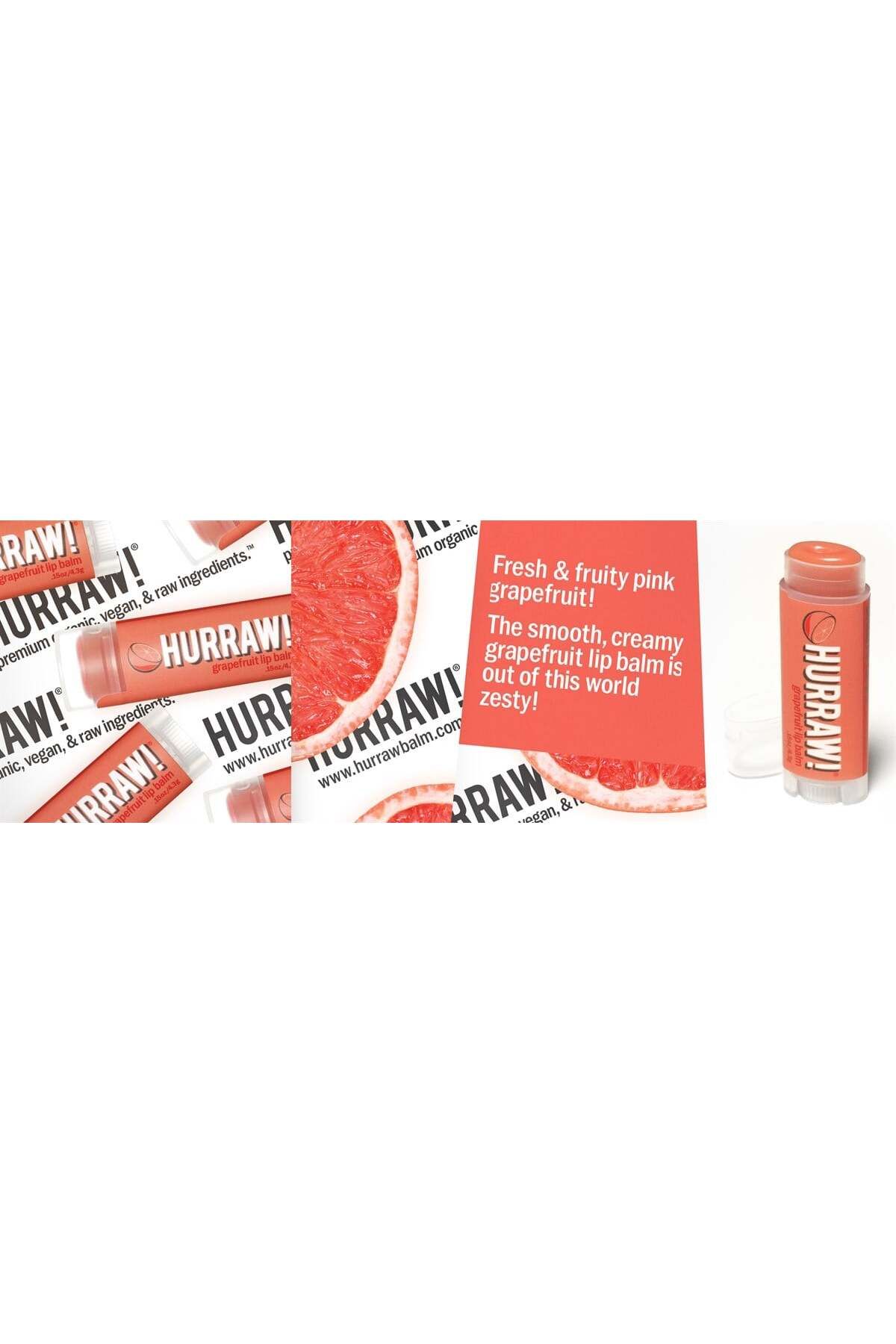 Hurraw-Organic Grapefruit Lip Balm 3