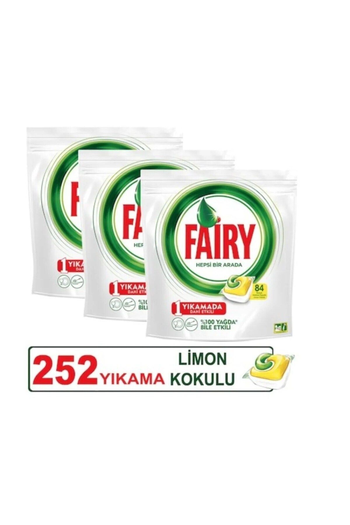 Fairy Bulaşık Makinesi Tableti Hepsi Bir Arada 84 X 3 252 Adet