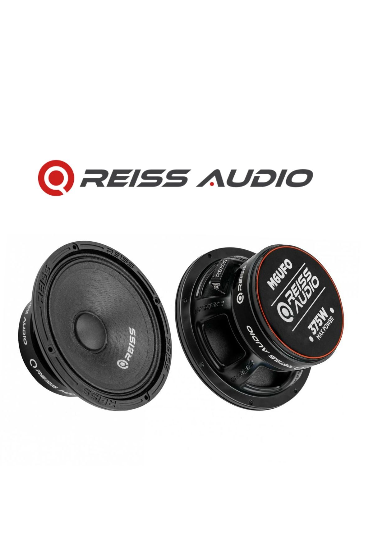 REISS AUDIO Rs-m6ufo Çifti 750wat 300w Rms Premimum Seri 16 Cm Oto Midrange Hoparlör Metal Kapaklı