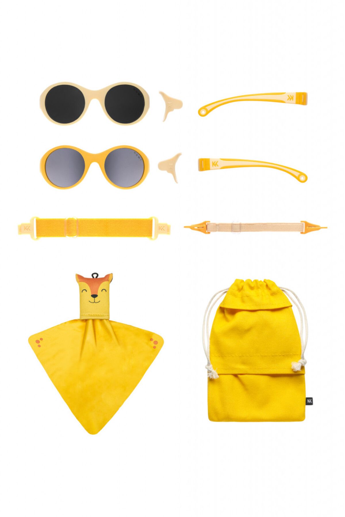 OEM Mokki Click & Change Kopyaları, Uv Koruması, Galben, 0-2 Ani, Set 2 Perechi Unisex - Mărime unică