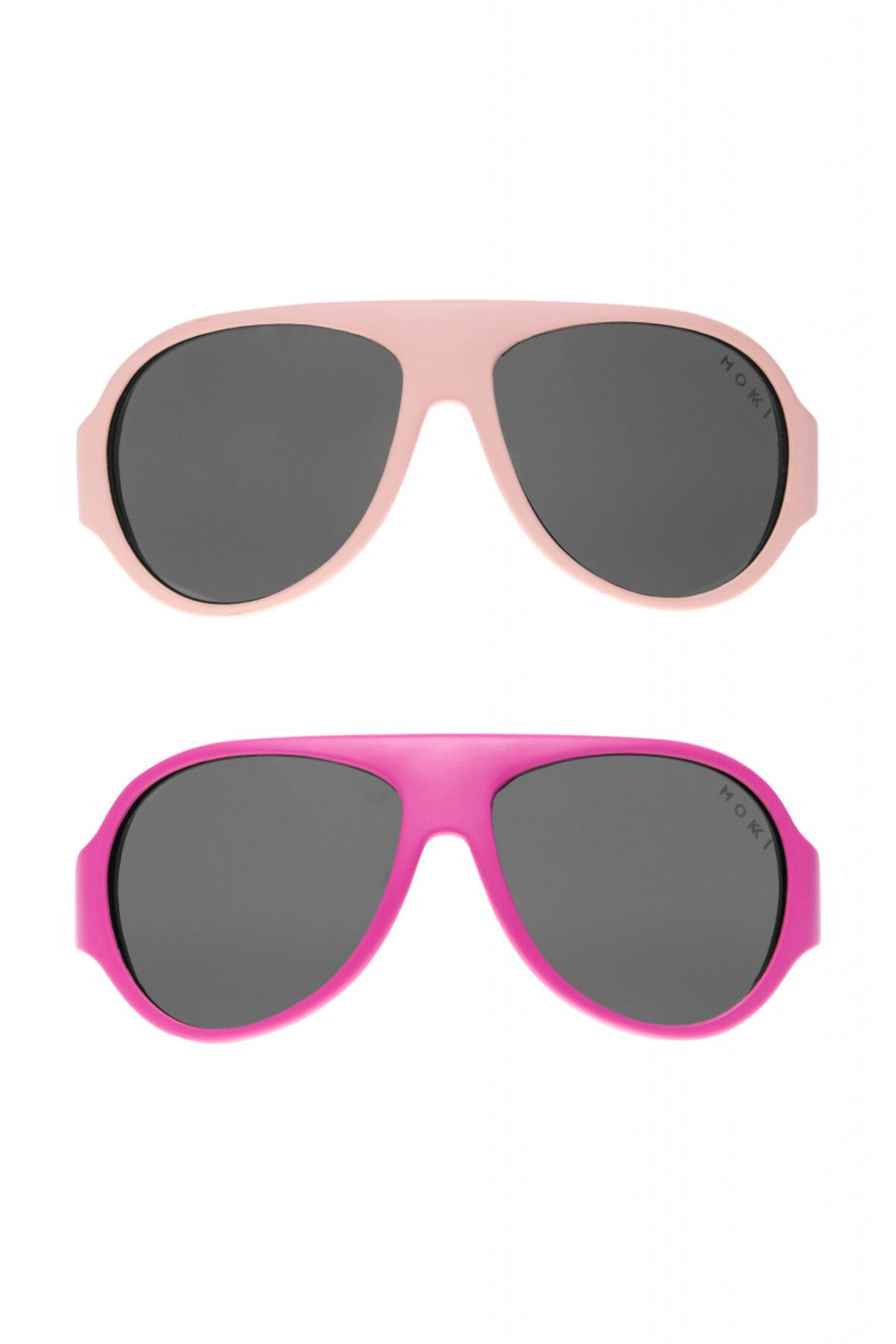 OEM-MOKKI Click & Change Kindersonnenbrille, UV-Schutz, rosa, 2-5 Jahre, 2er-Set 6