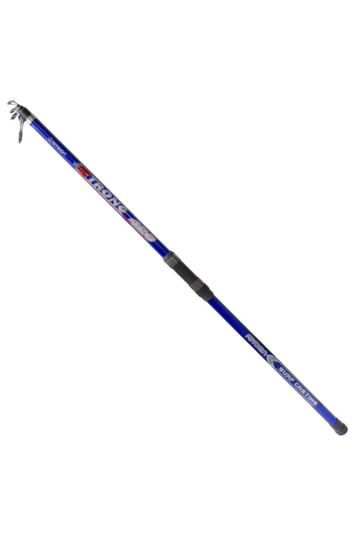 Strong 420cm 100-250grBlue Tele Surf Fishing Rod