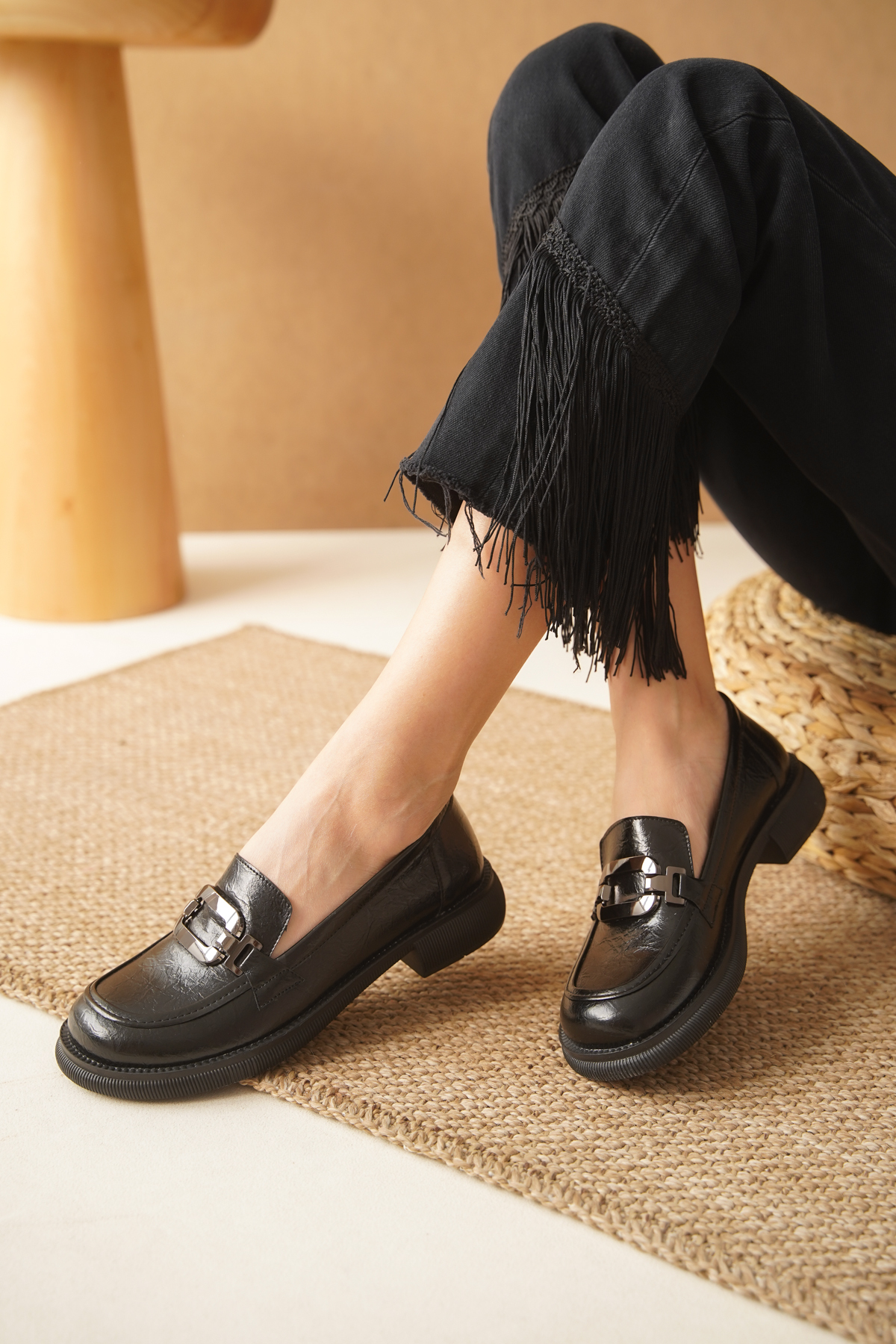 Cananın Pabuçları İnt 1003-3 Tokali Loafer