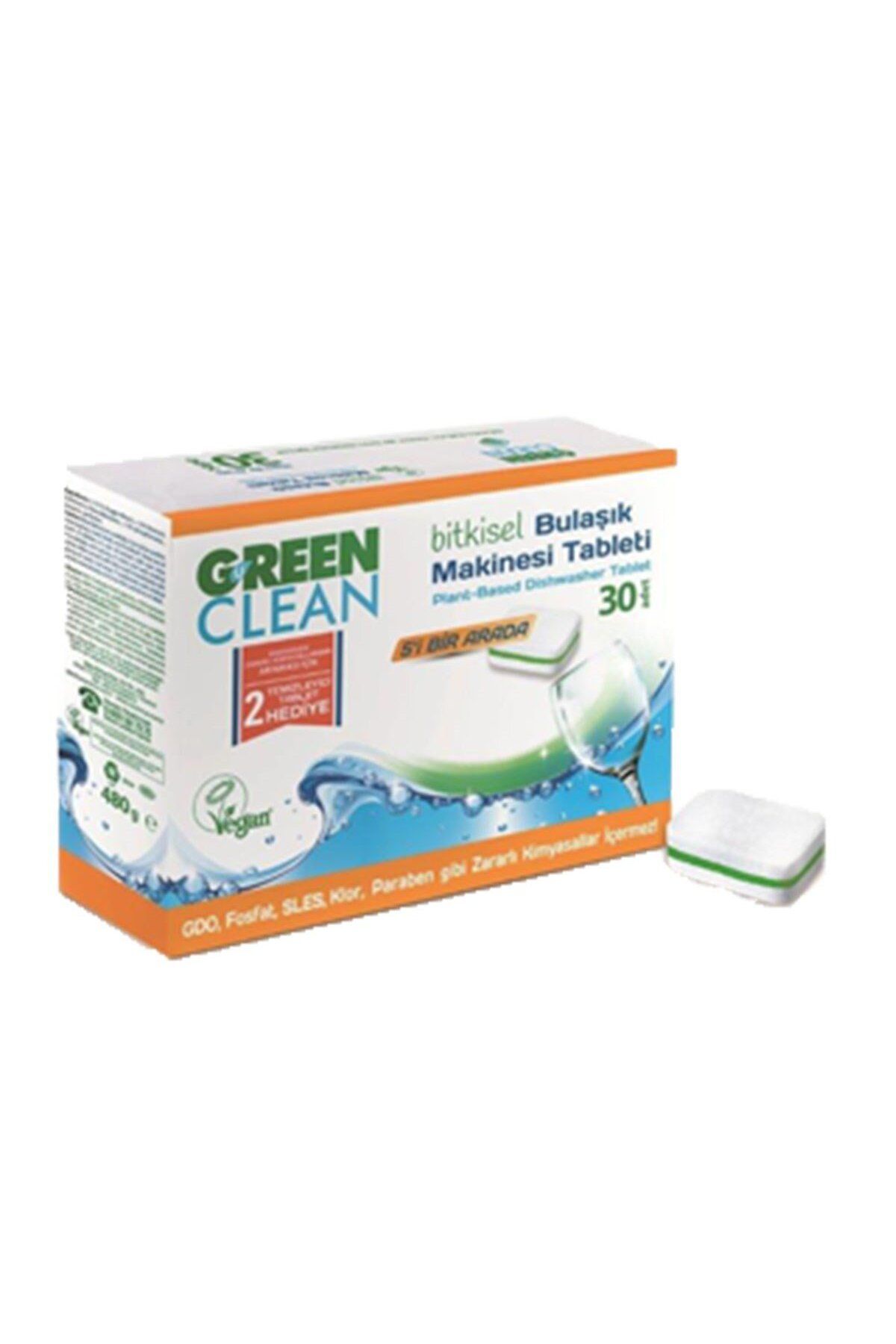 Green Clean Bitkisel Tablet Bulaşık Deterjanı 30 Tablet