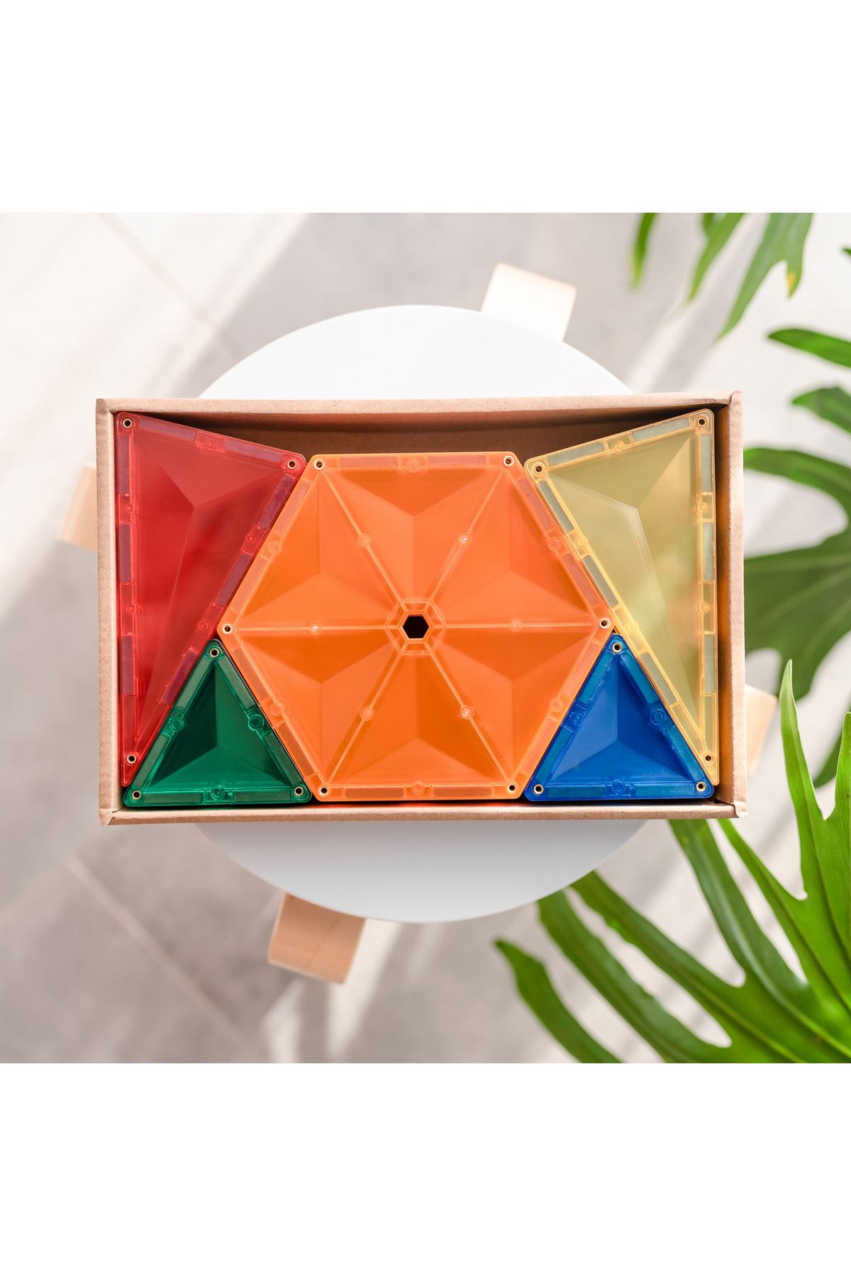 Connetix-Magnetic Tiles Set constructie magnetic, 30 piese forme geometrice 5