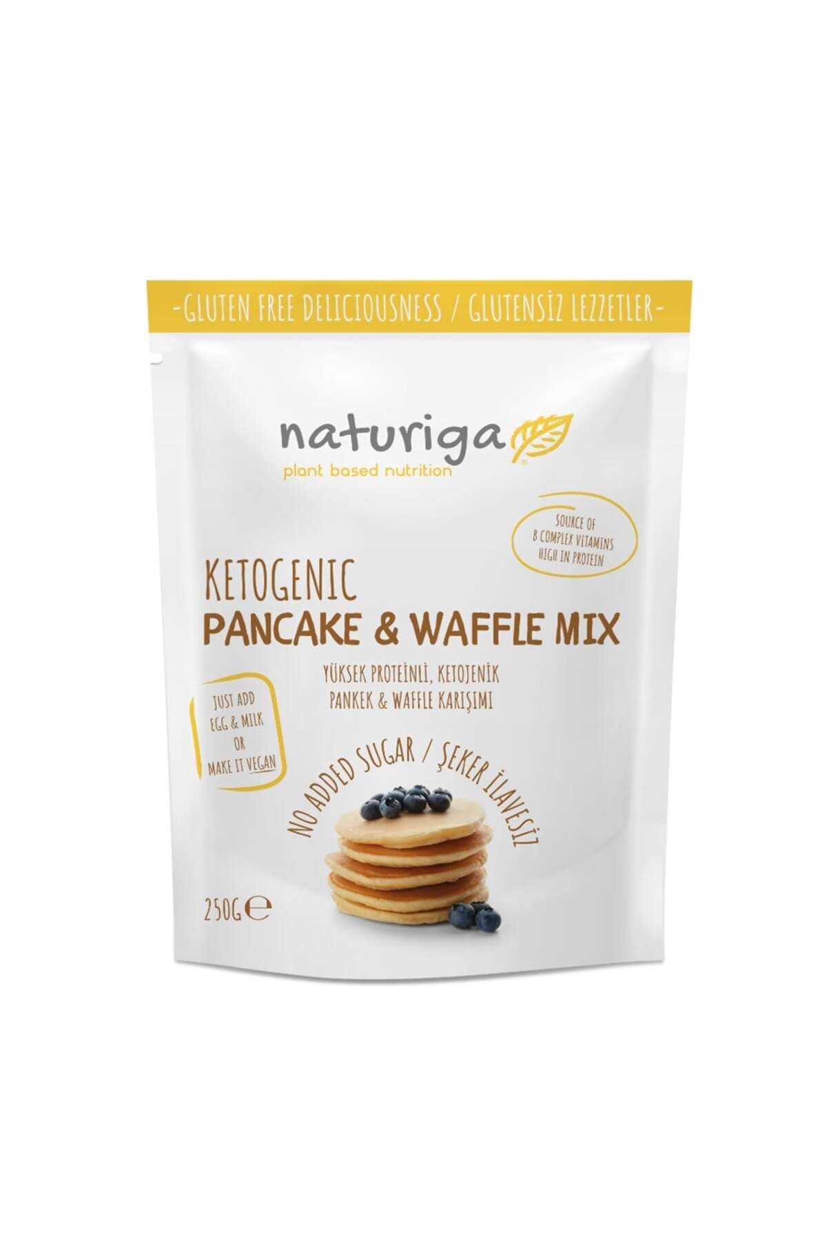 Naturiga Ketojenik Pancake Ve Waffle Mix 250gr