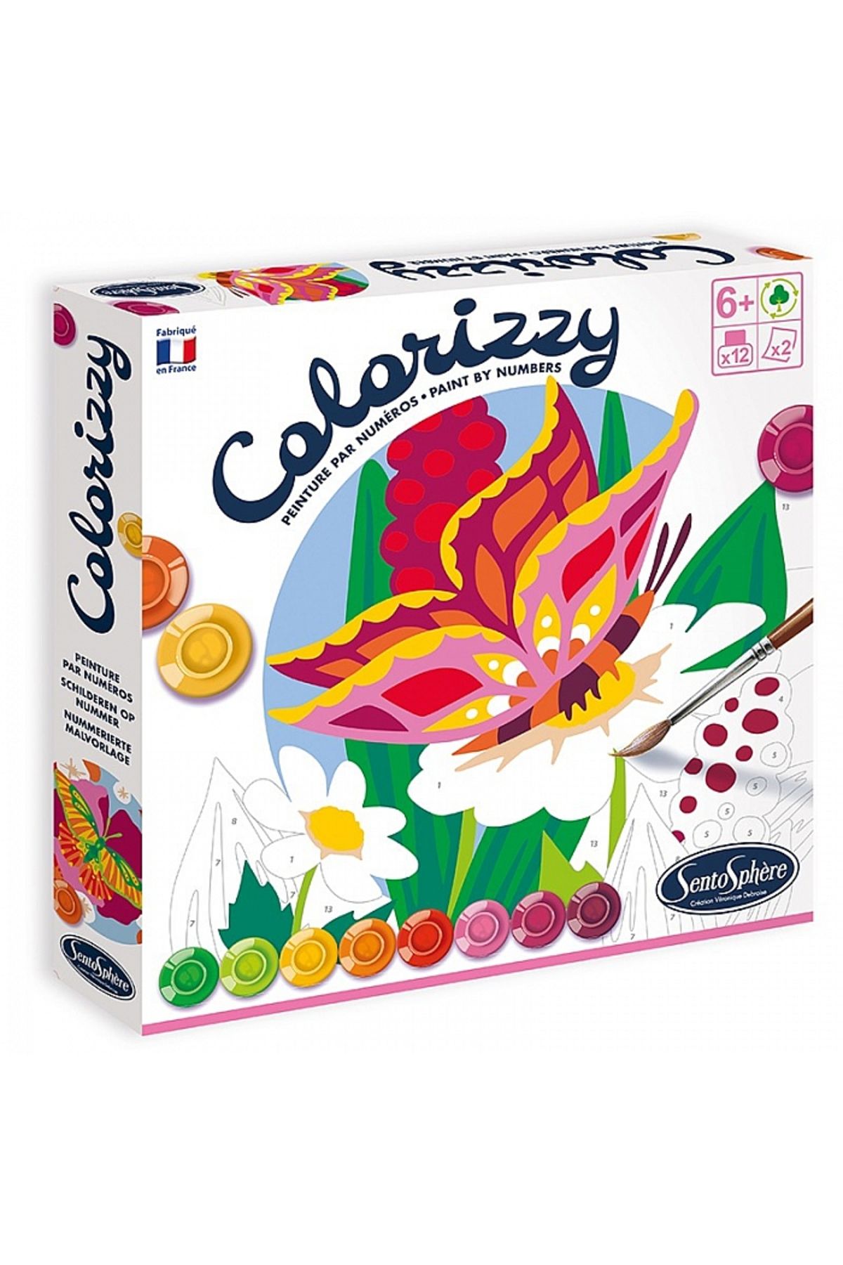 Sentosphere-Colorizzy - Paint by numbers - Butterflies 2