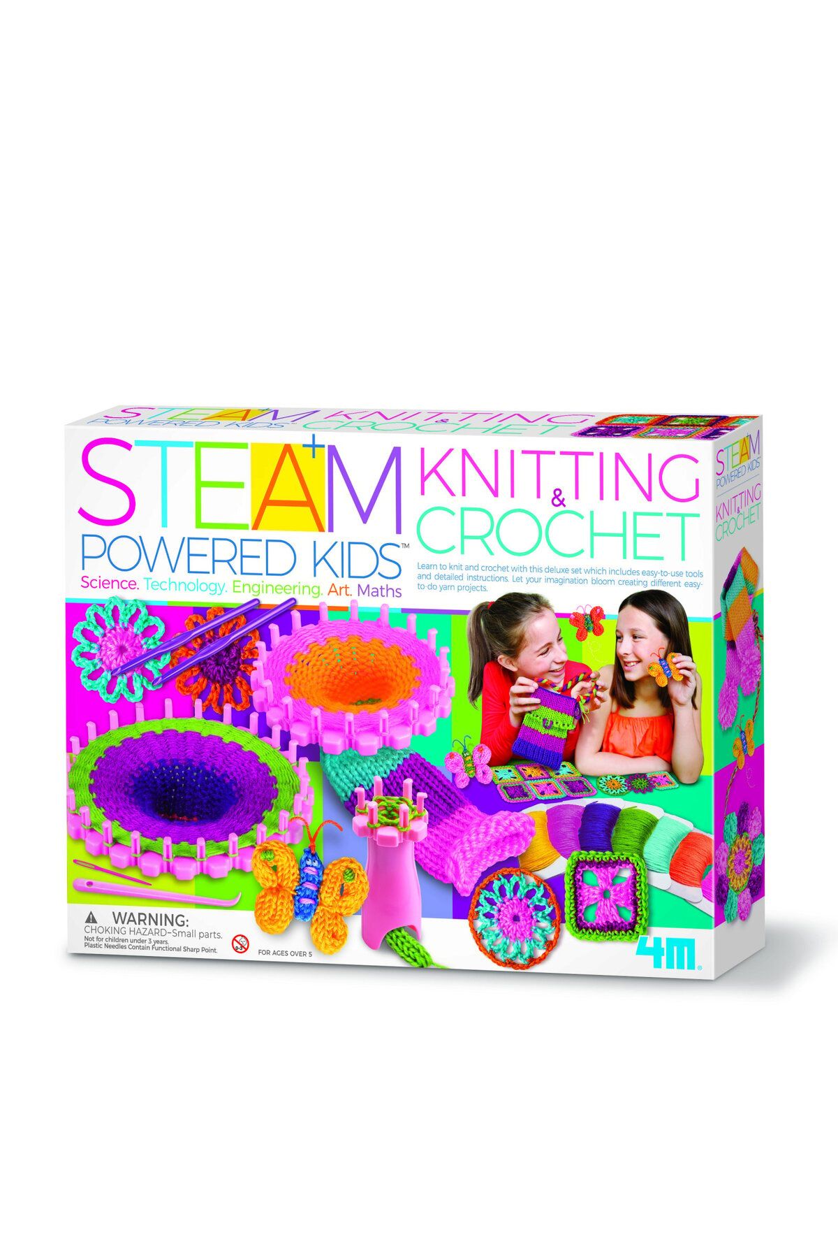 4M-Science Kit - Knitting and Crocheting, STEAM Kids 1