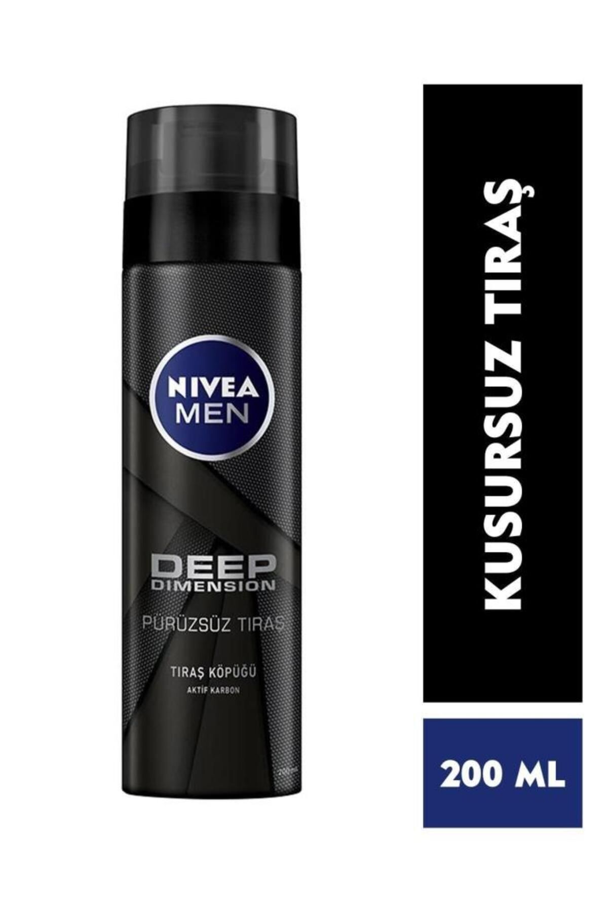 Elioure Men Erkek Tıraş Köpüğü Deep Dimension 200ml, Kusursuz Tıraş, Aktif Karbon, Kaygan Tıraş Deneyimi