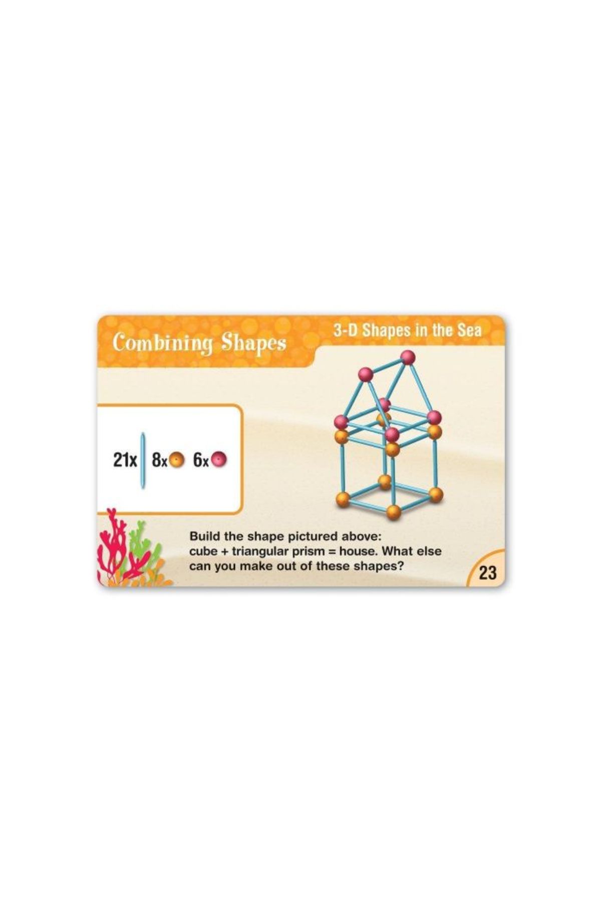 Learning Resources-Build Geometrically - Geometric Shapes Building Set 5