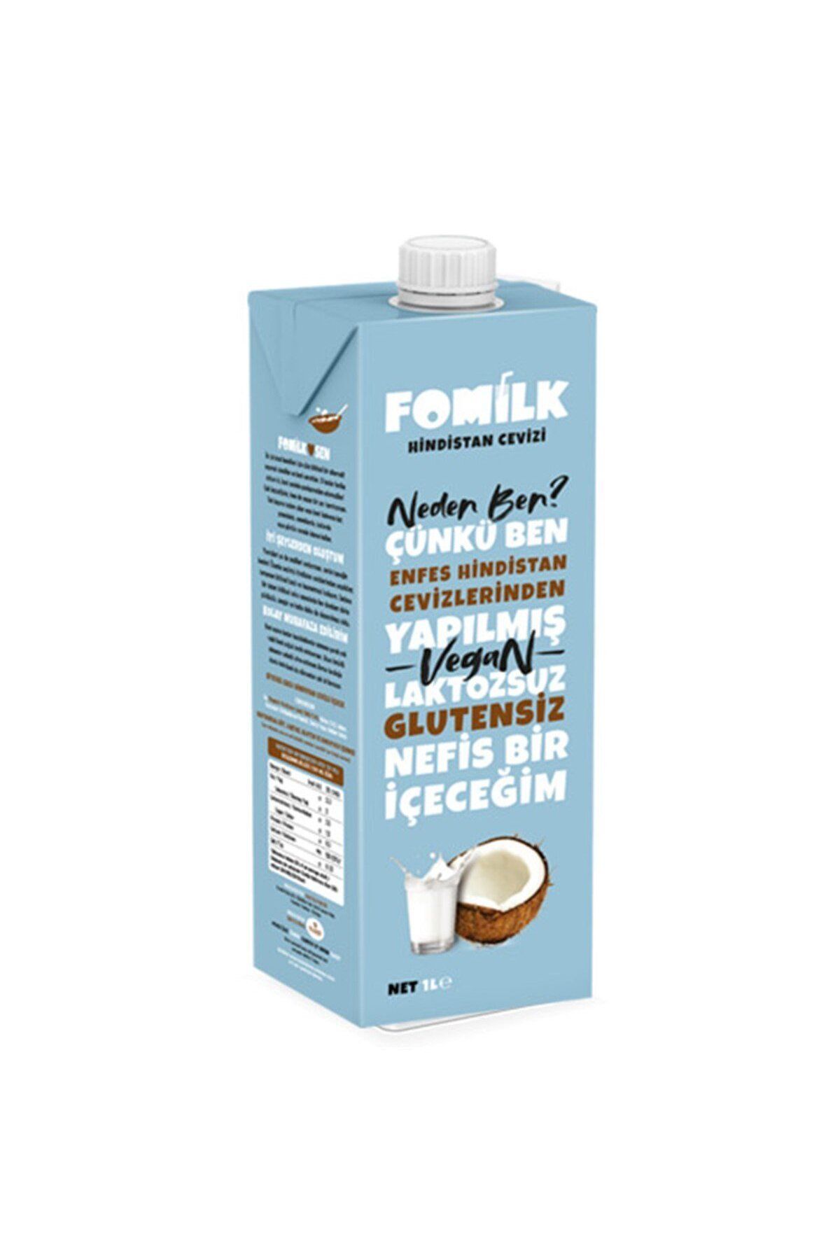 Fomilk Hindistan Cevizi Sütü 1 L Glutensiz Bitkisel Bazlı Laktozsuz Vegan