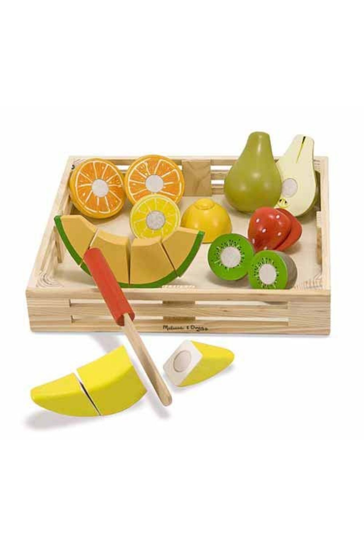 Melissa & Doug Set Fructe Lemn Pentru Taiat - One Size