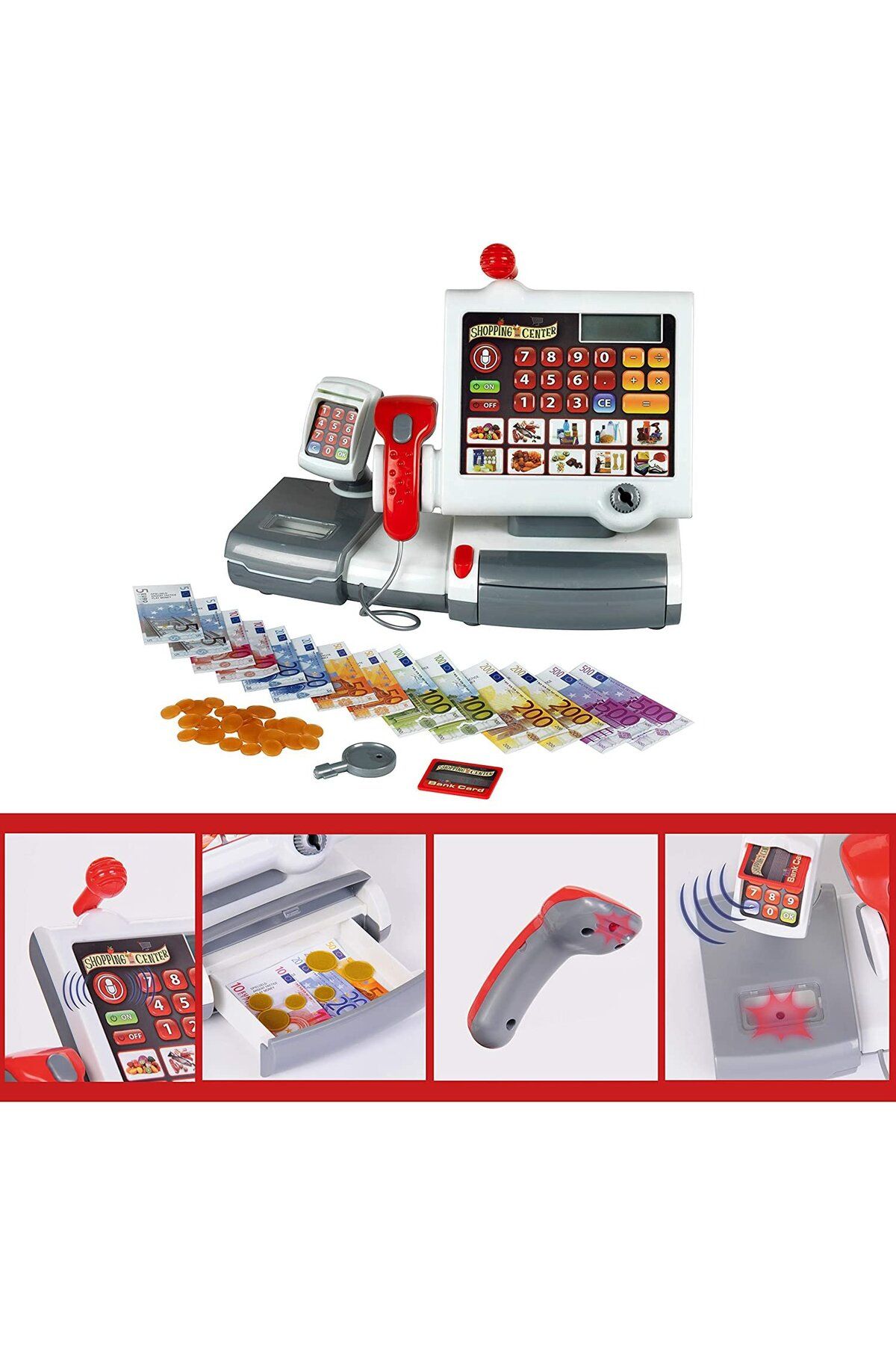 Klein-Casa de marcat cu scanner, bancnote si monede - Joc de rol 2