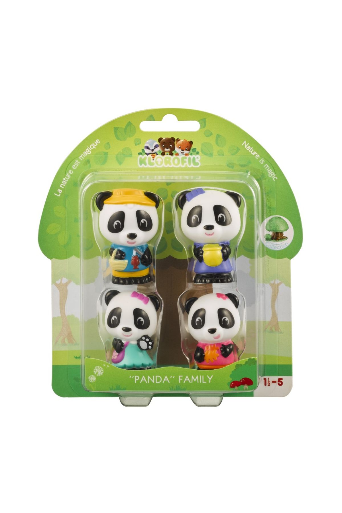 Klorofil Familia De Ursuleti Panda - Set Figurine Joc De Rol - One Size