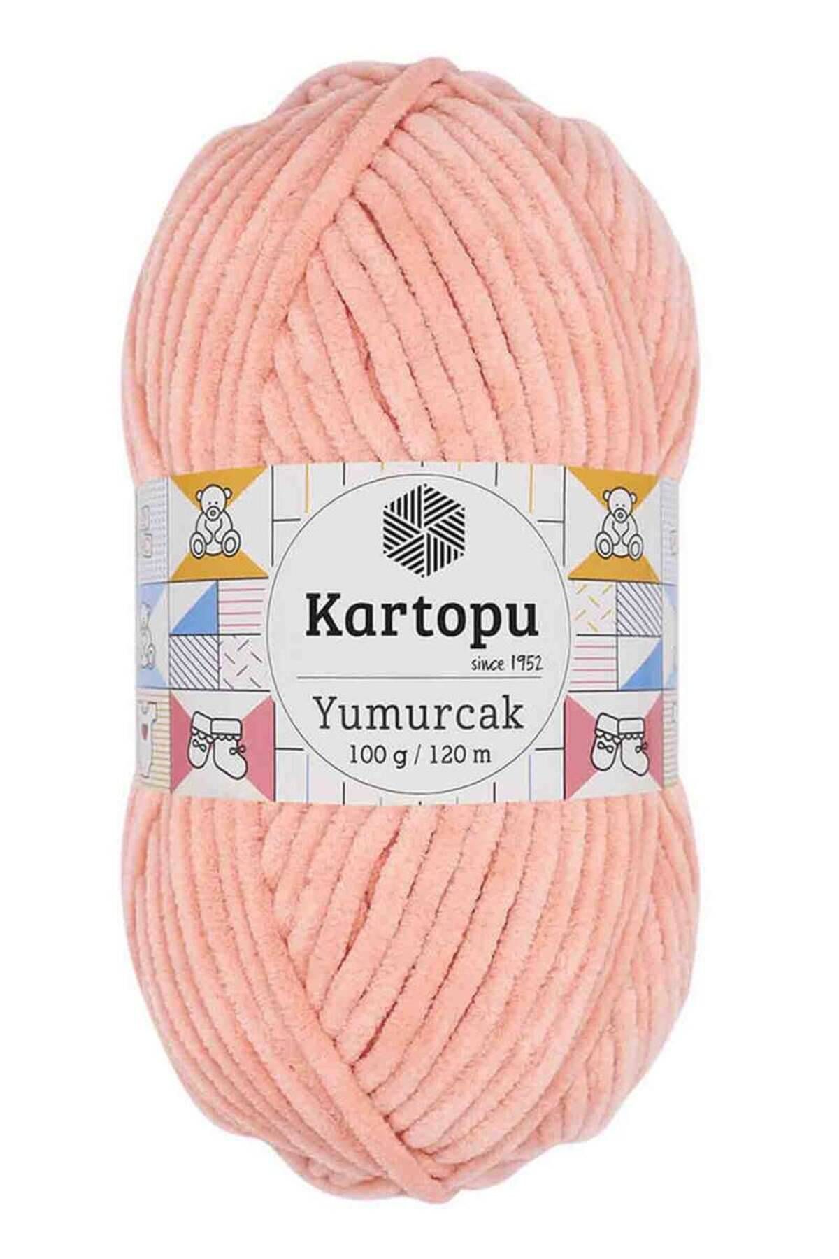 Kartopu Yumurcak El Örgü İpi  Somon K765