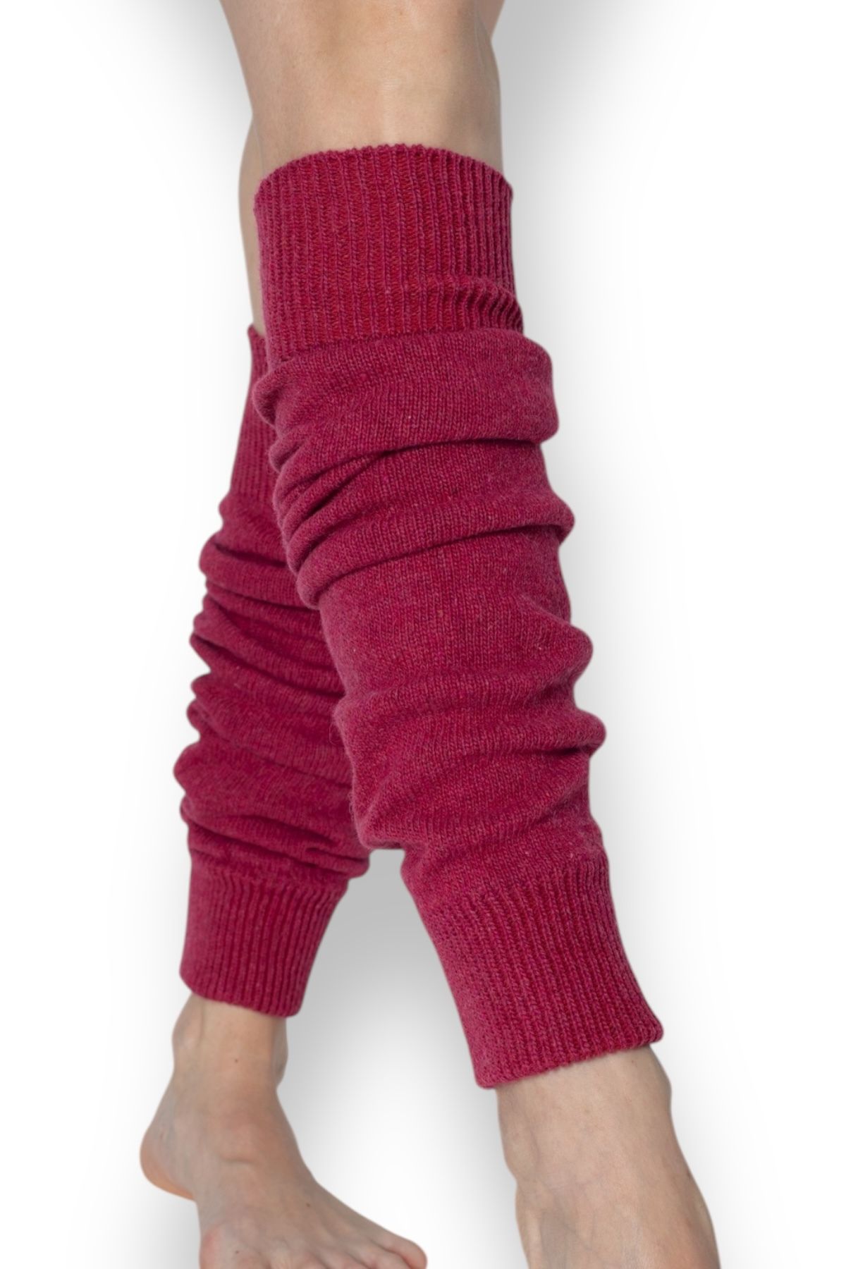 Nitesheys-Natural Wool Women's Knee Pads Leggings Footless Yoga Socks 2