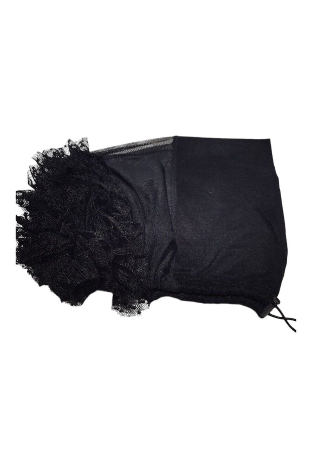 Armine-Black Non-Slip Silicone Banded Fancy Knob Fit Bonnet 4
