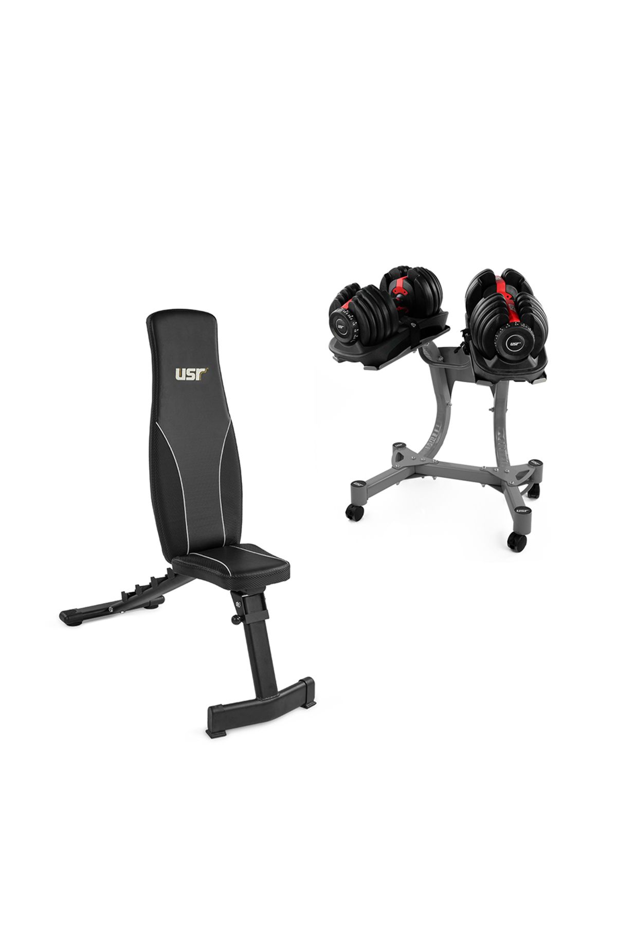 USR Tlos-48 Ayarlı Bench-2x24 Kg Dambıl Seti