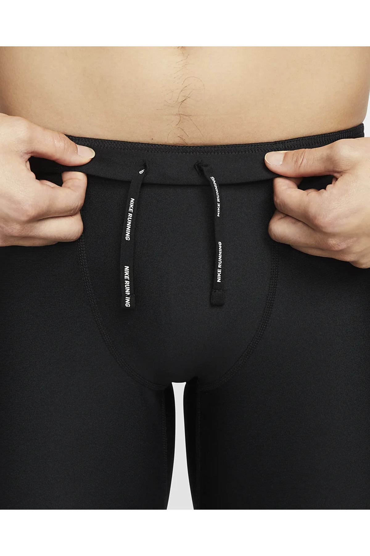 Nike-Dri-Fit Fast Half-Tight Black Men's Tights 6
