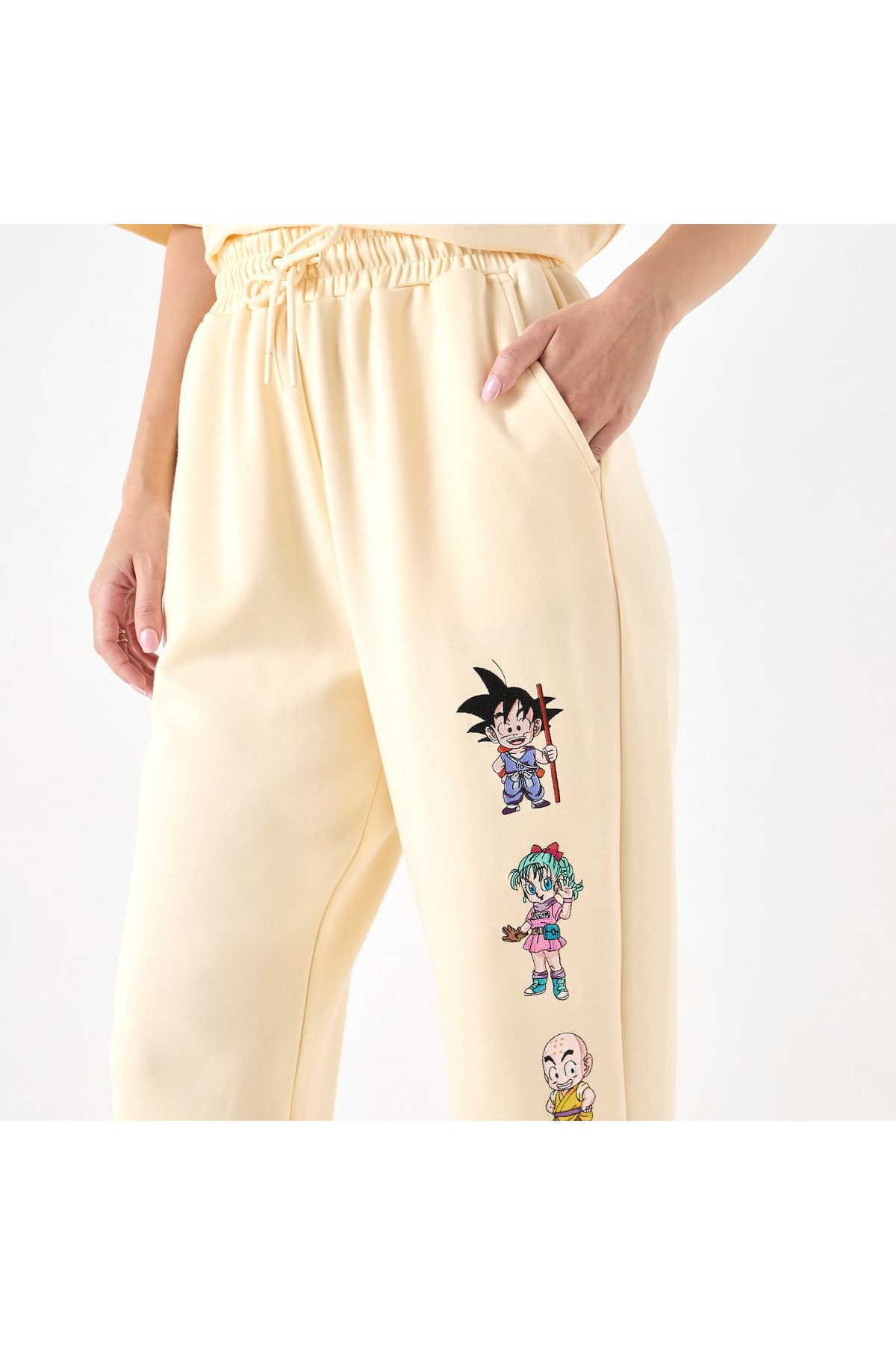 SP Characters-Dragon Ball Z Print Joggers with Drawstring Closure and Pockets 4