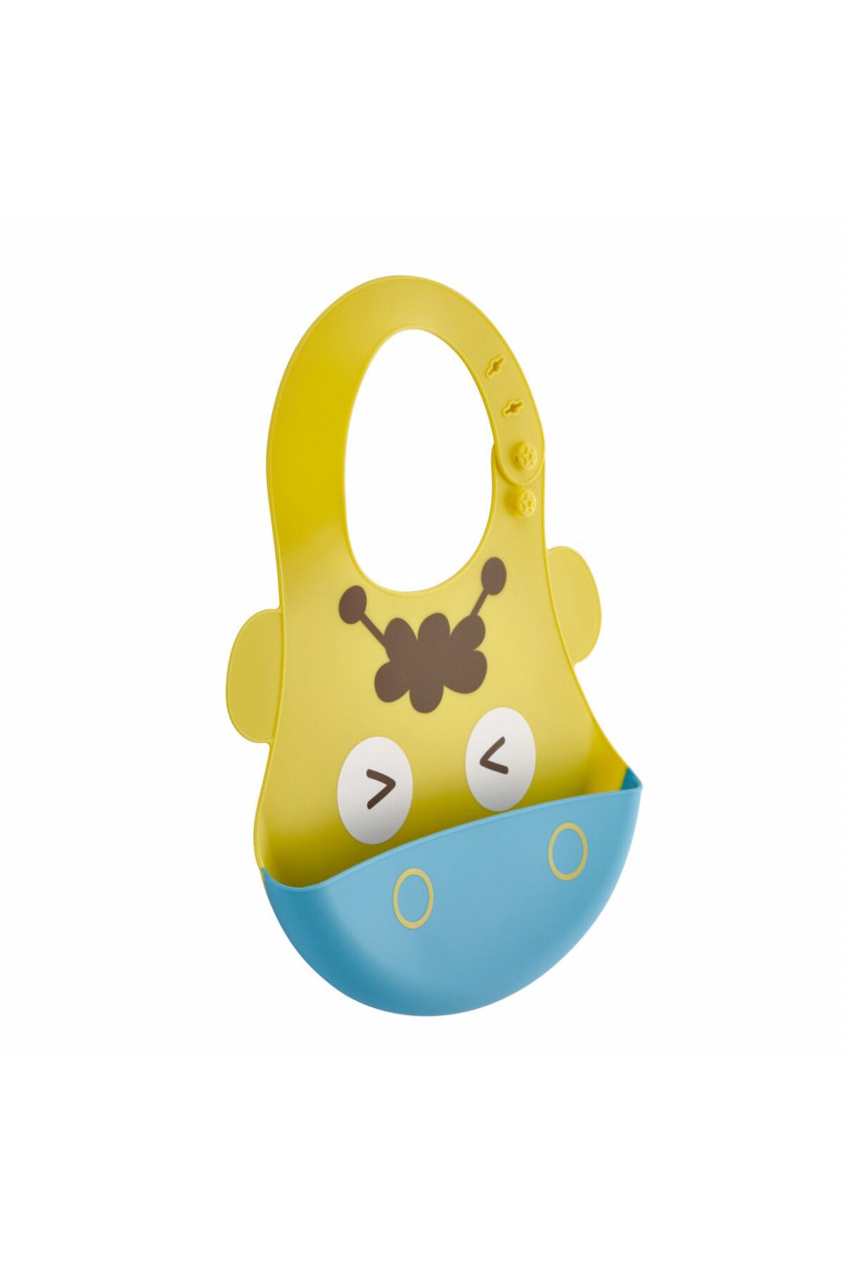 Babyjem Baveta Babyjem Din Silicon Soft Baby Bib (culoare: Galben) - One Size