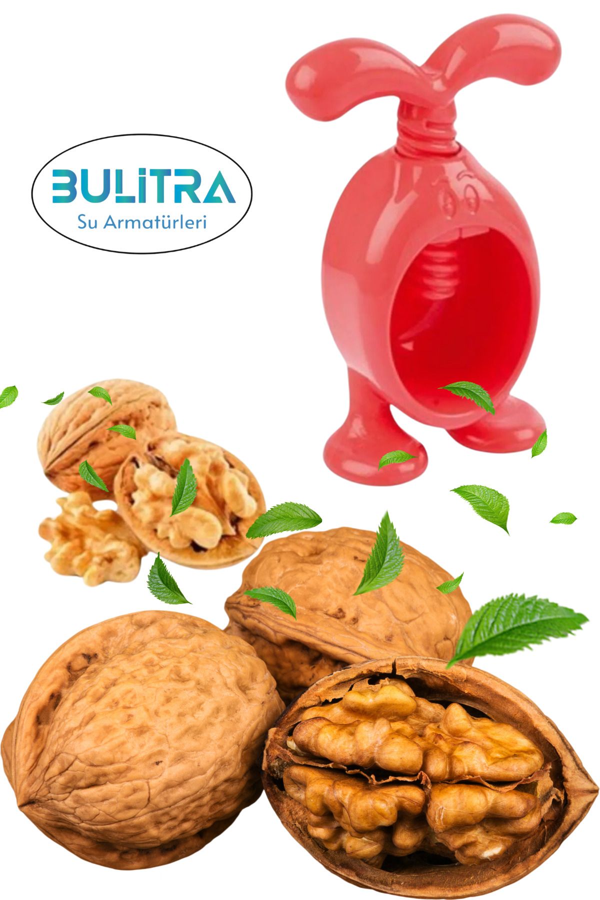 BULİTRA Su Armatürleri-Walnut Cracker Cute Rabbit Design Screw-Proof Splash-Proof Walnut Cracker Walnut Crushing Apparatus 3