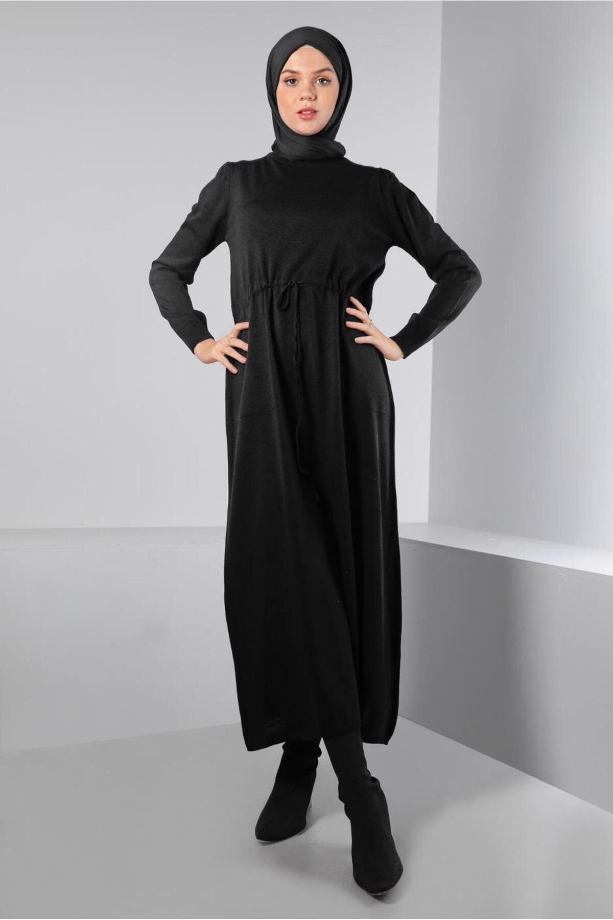 لباس بافتنی دور کمر جمع شده 43196 Alvina