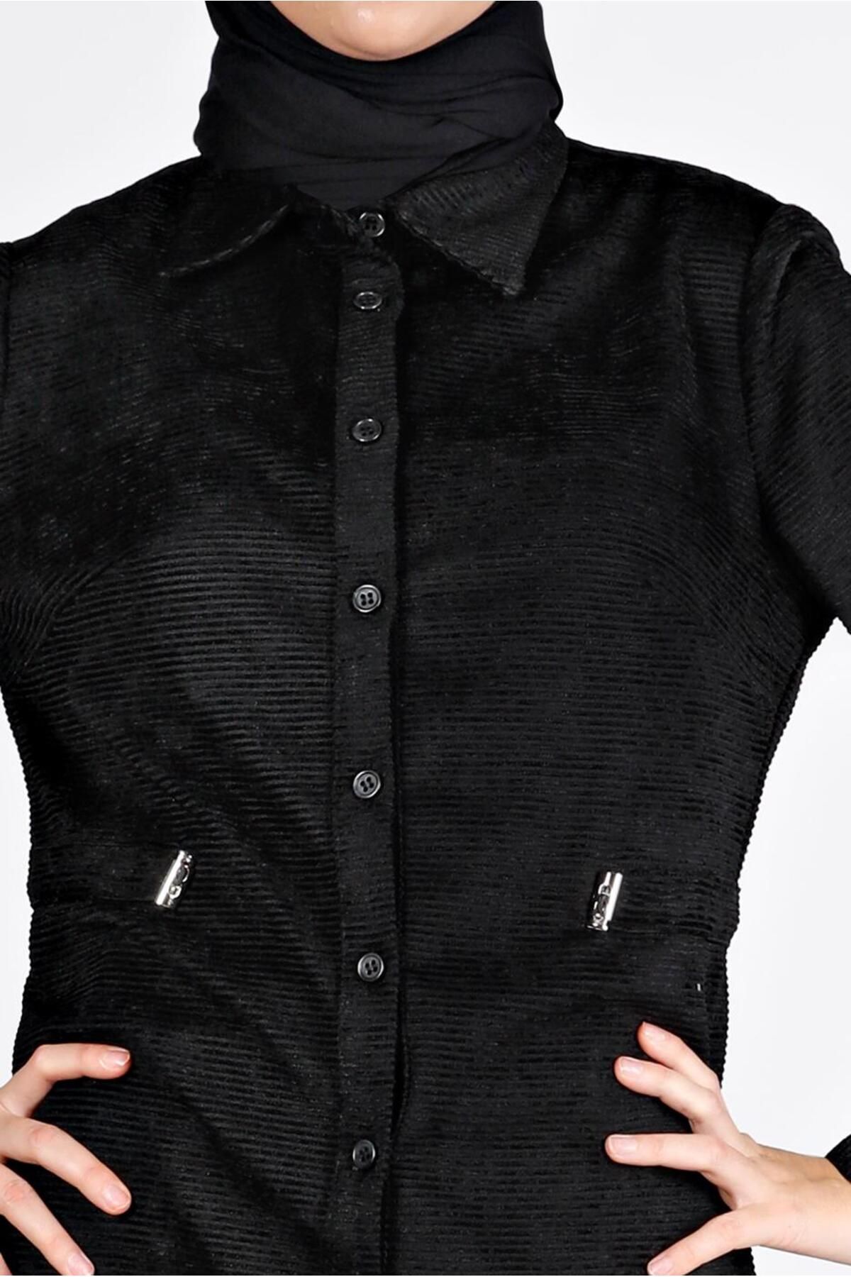 Alvina-Velvet Shirt Tunic 43441 4